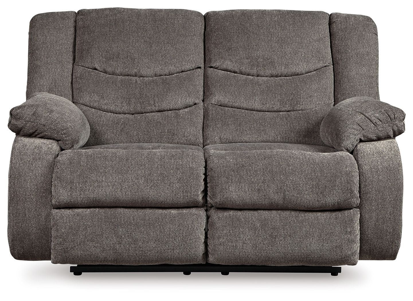 Tulen - Reclining Loveseat - Dark Gray