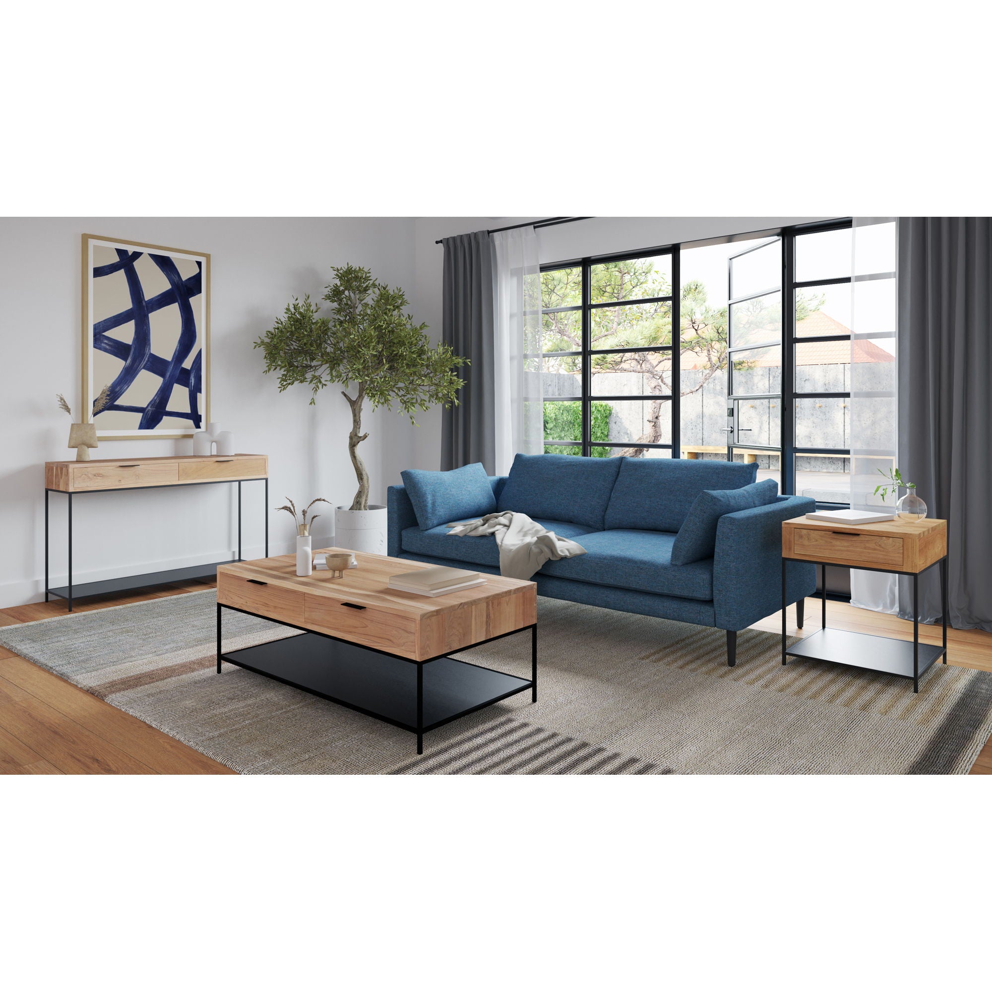 Joliet - Side Table - Natural