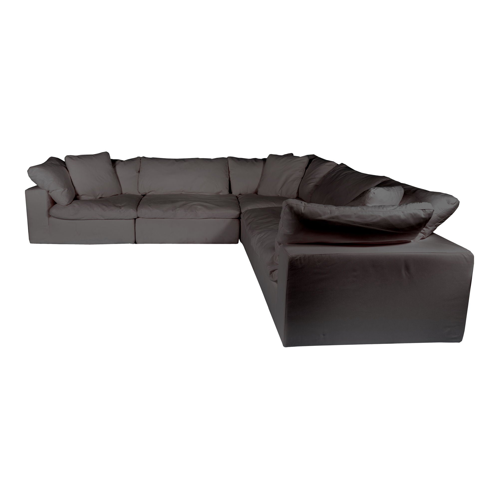 Clay - Livesmart Fabric Classic L Modular Sectional - Light Gray