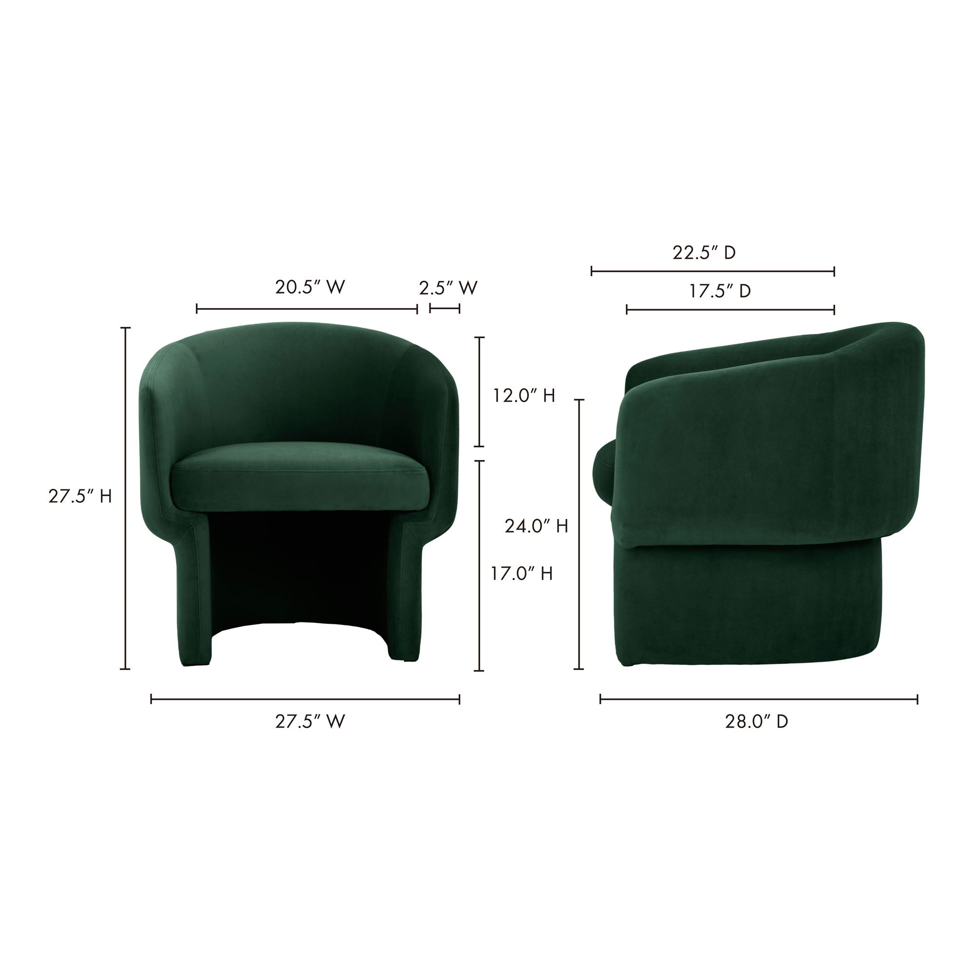 Franco - Chair - Dark Green