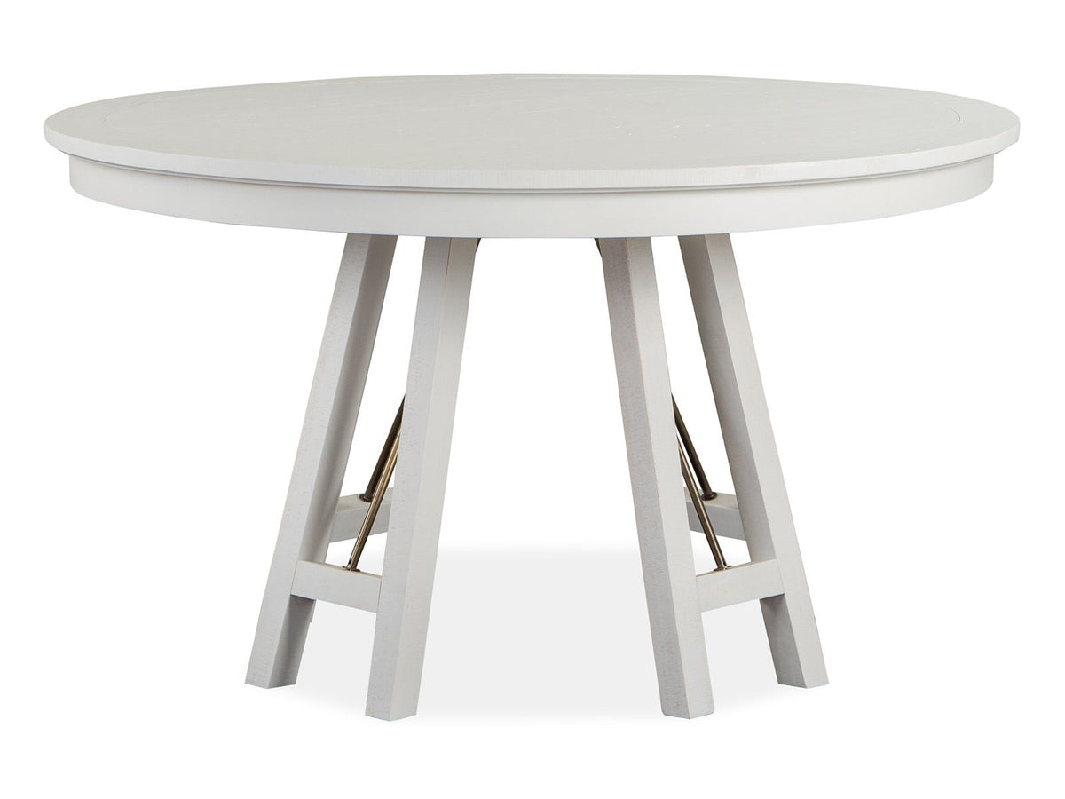 Heron Cove - Round Dining Table - Chalk White