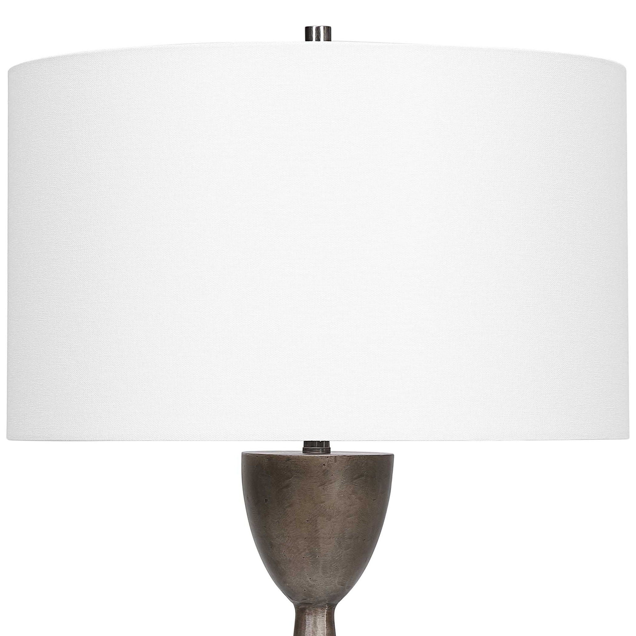 Waller - Handcrafted Cast Table Lamp - Dark Brown