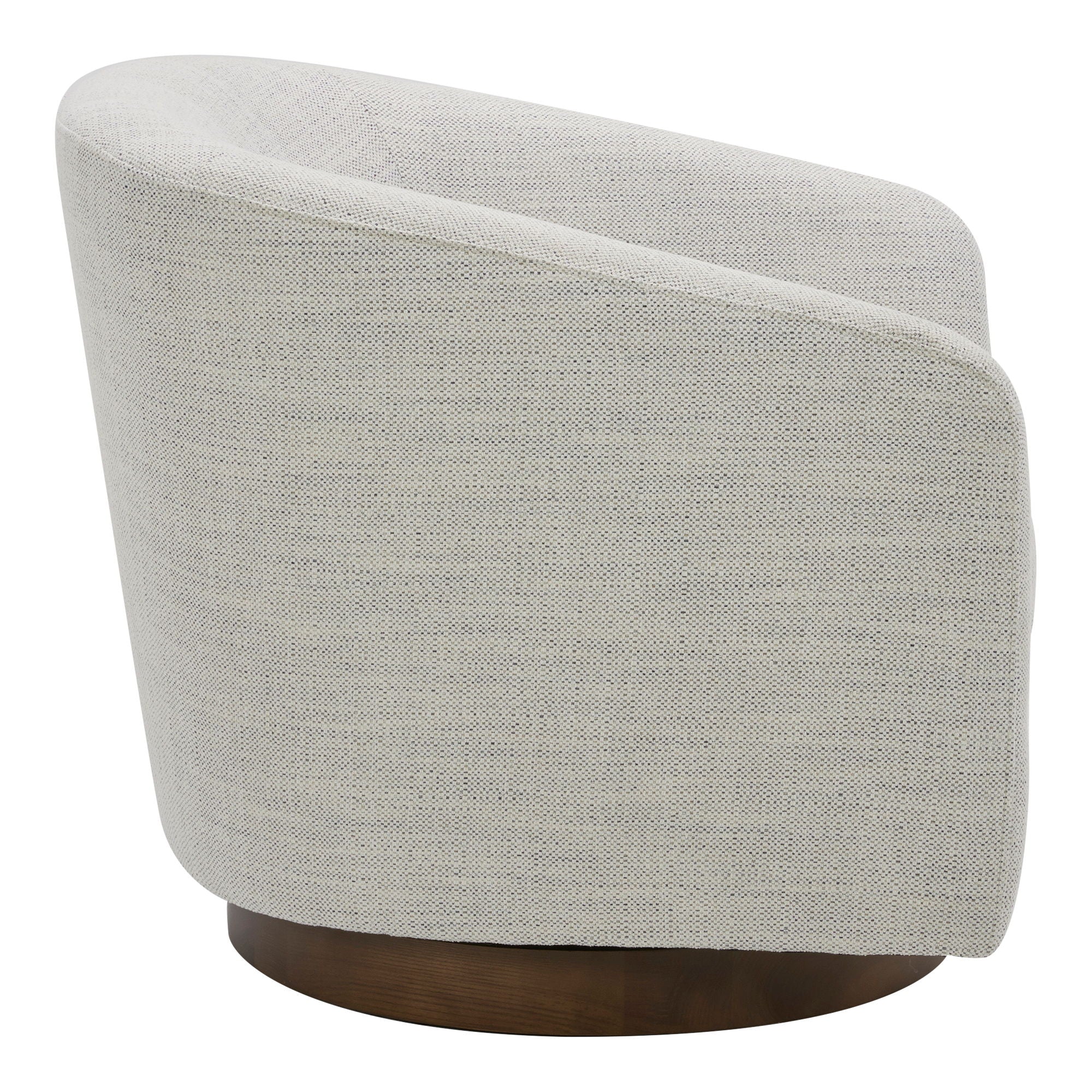 Oscy - Living Room Swivel Chair - Splashed White