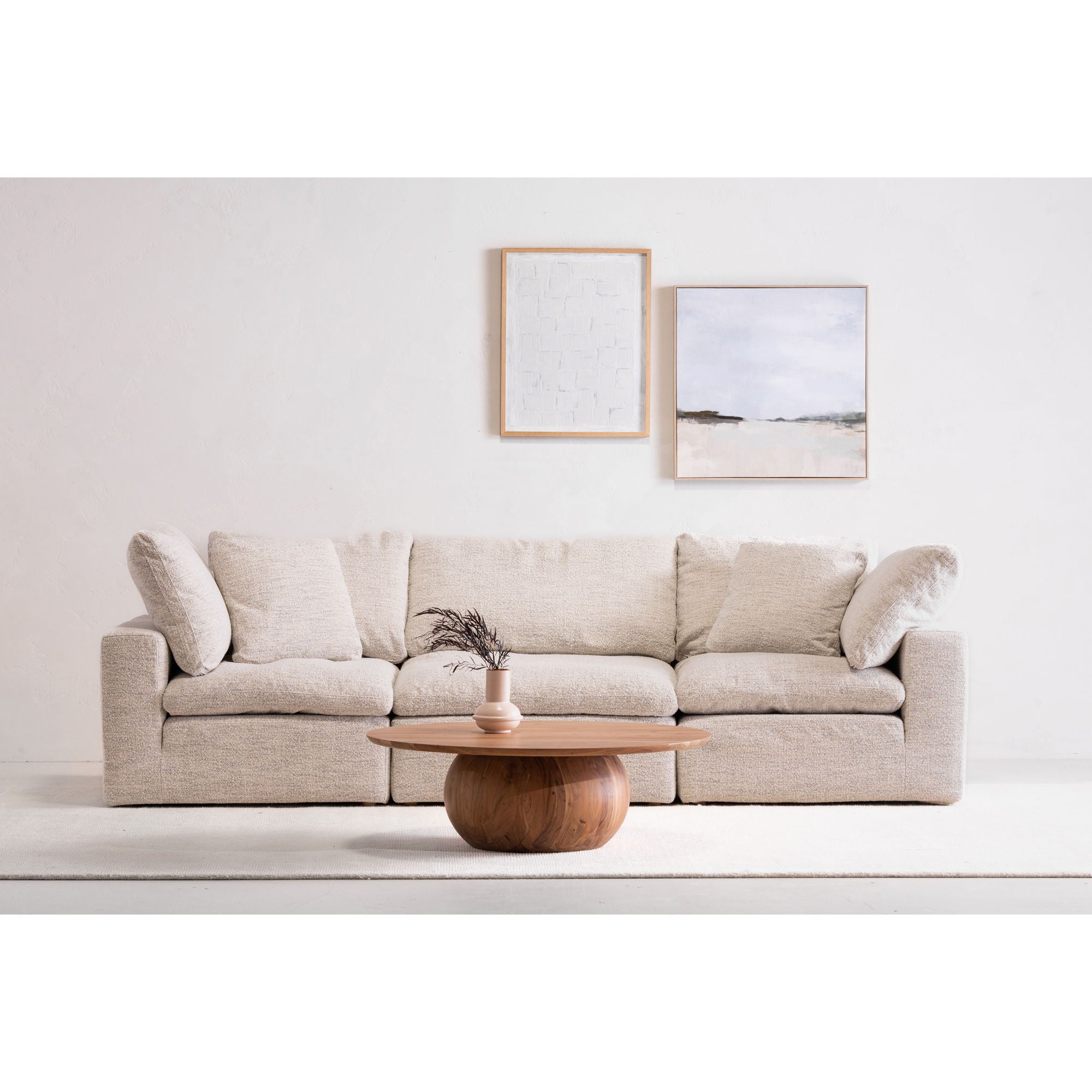 Clay - Performance Fabric Modular Sofa - Sand