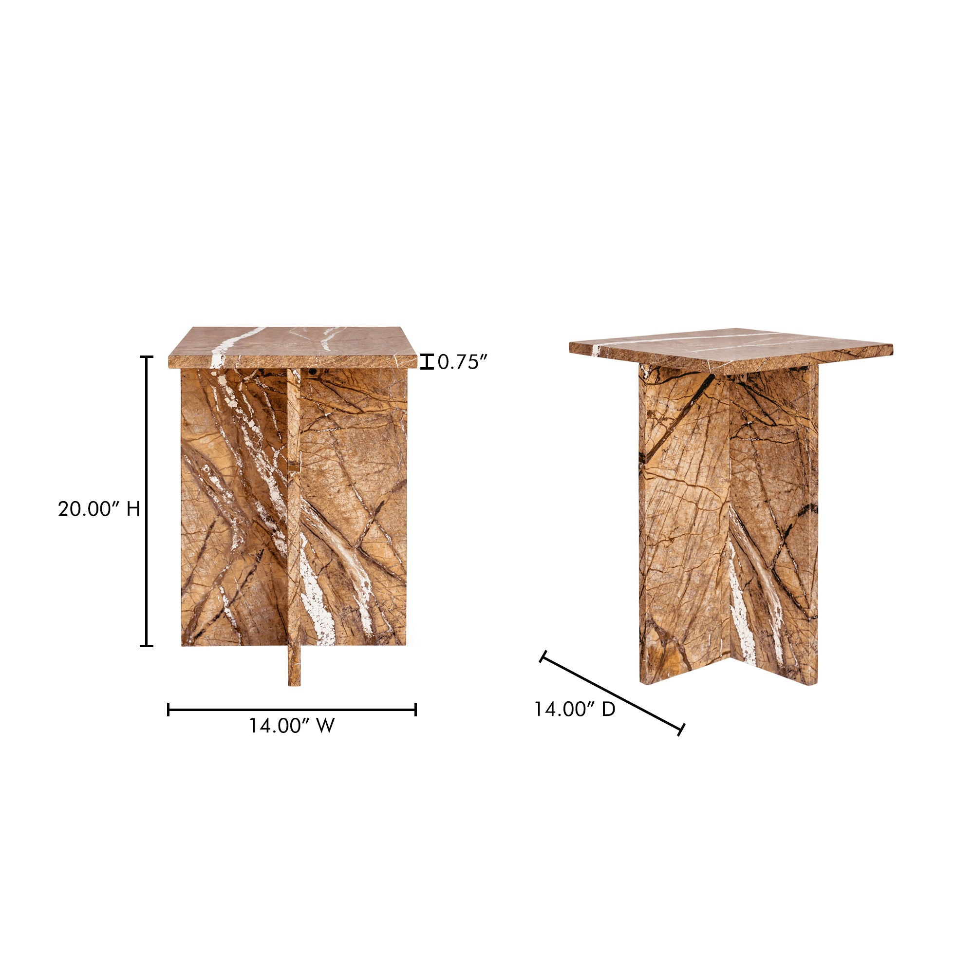 Blair - Accent Table - Golden