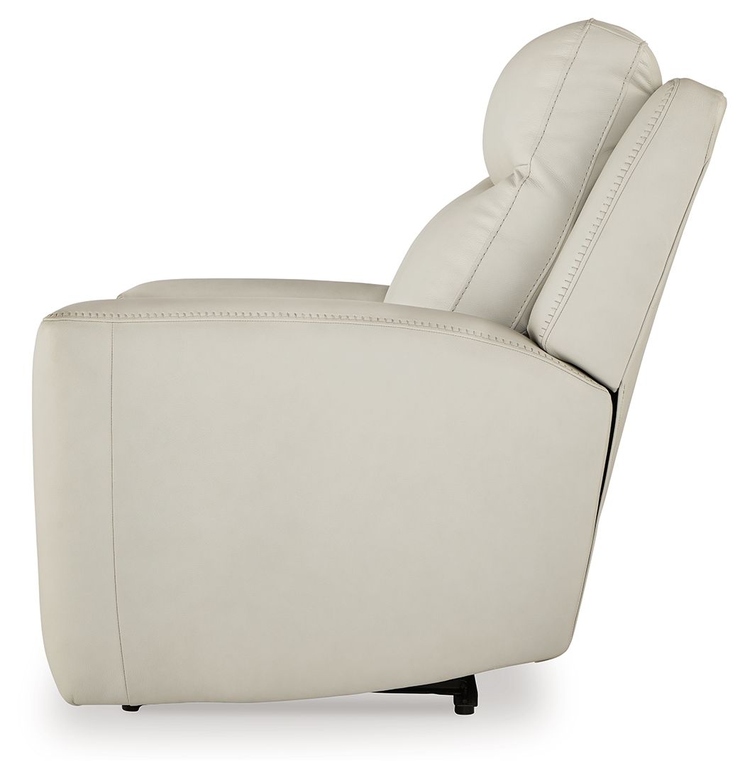 Mindanao - Pwr Recliner/Adj Headrest - Leather Match - Coconut
