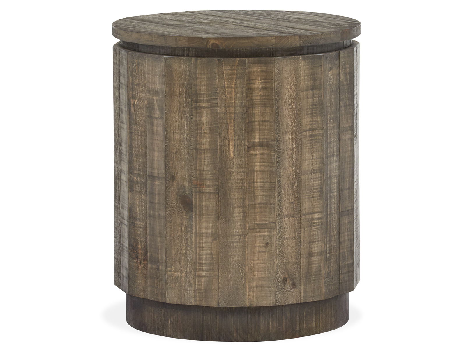 Baisden - Round Accent End Table - Tobacco