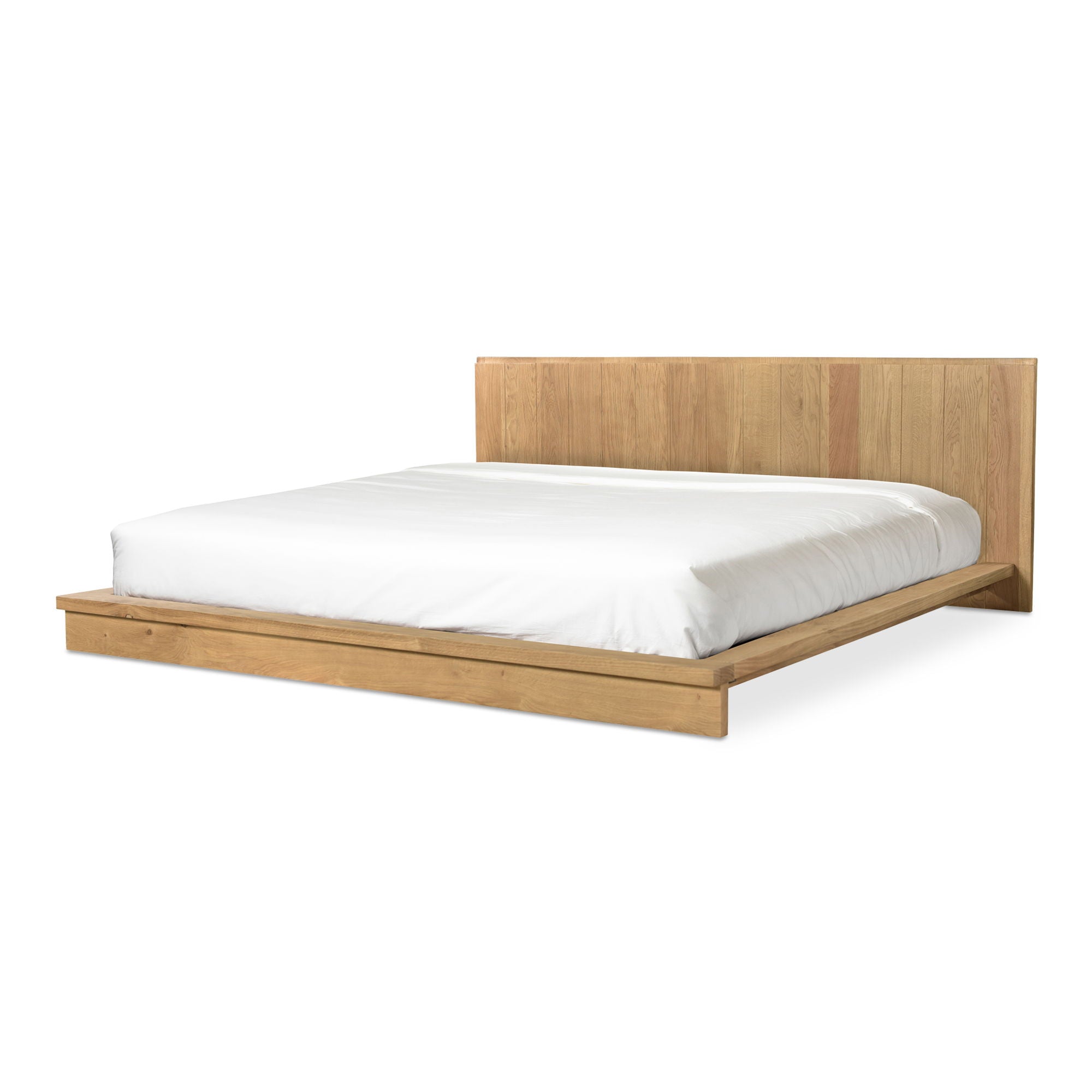 Plank - Queen Bed - Natural Oak