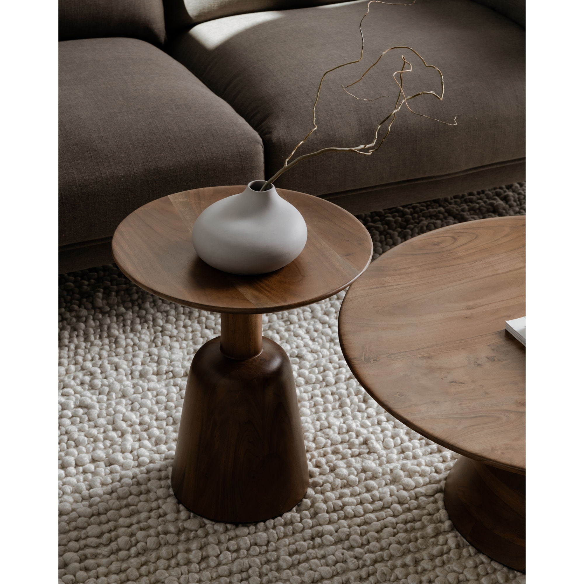 Nels - End Table - Dark Brown