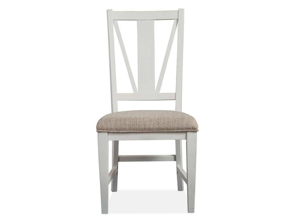 Heron Cove - Dining Side Chair With Upholstered Seat (Set of 2) - Chalk White