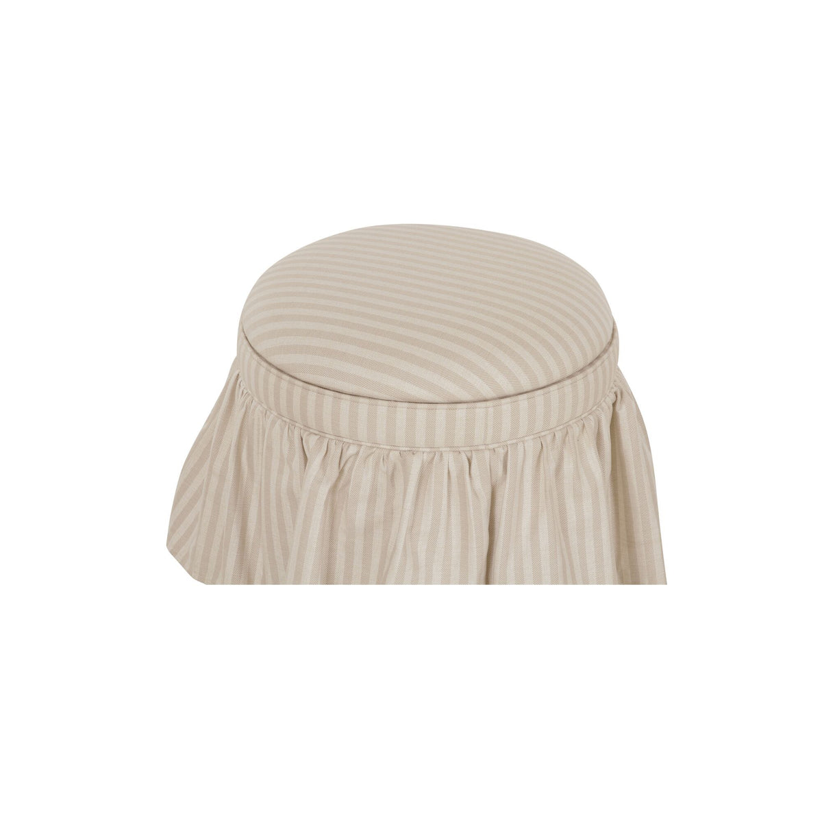 Heidi - Storage Ottoman Stripe - Beige