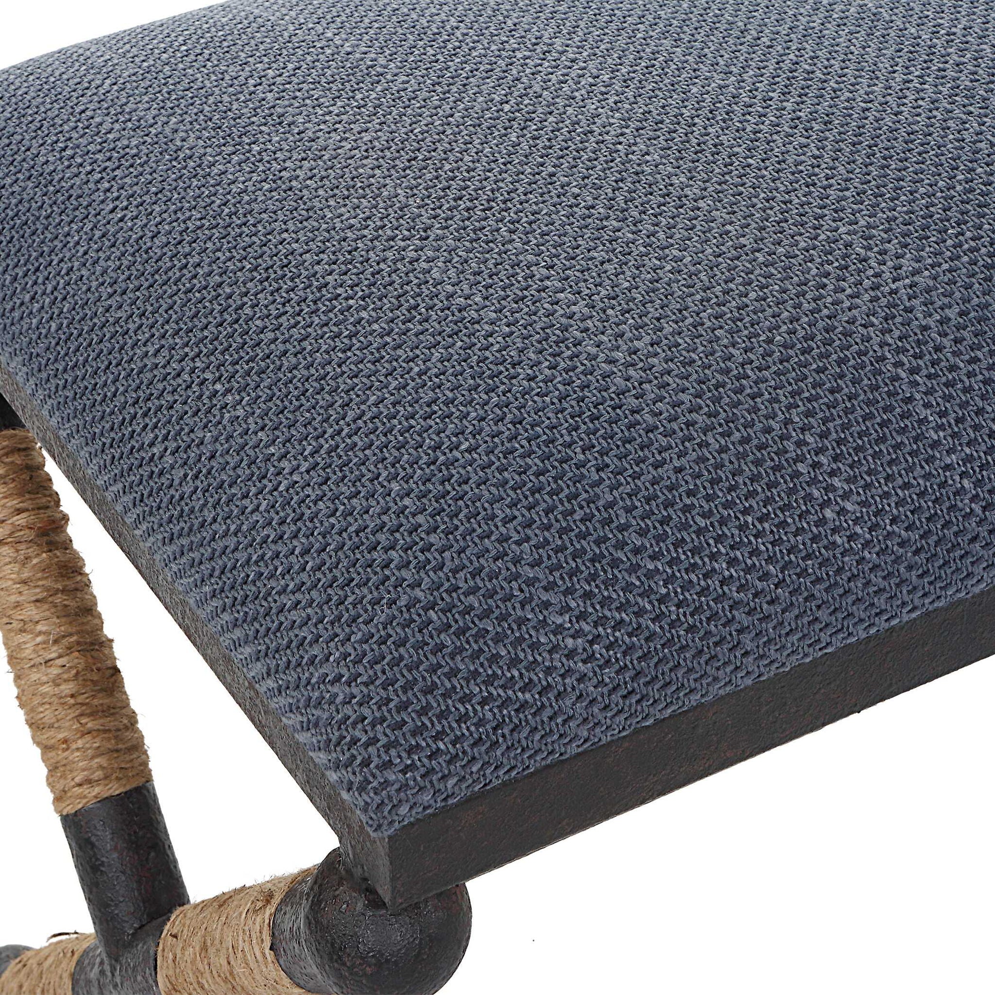 Firth - Rustic Bench - Navy