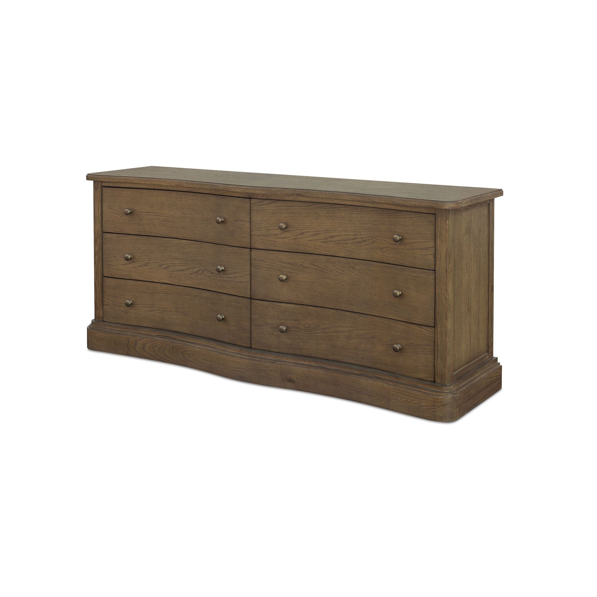 Clarence - 6 Drawer Dresser - Warm Brown