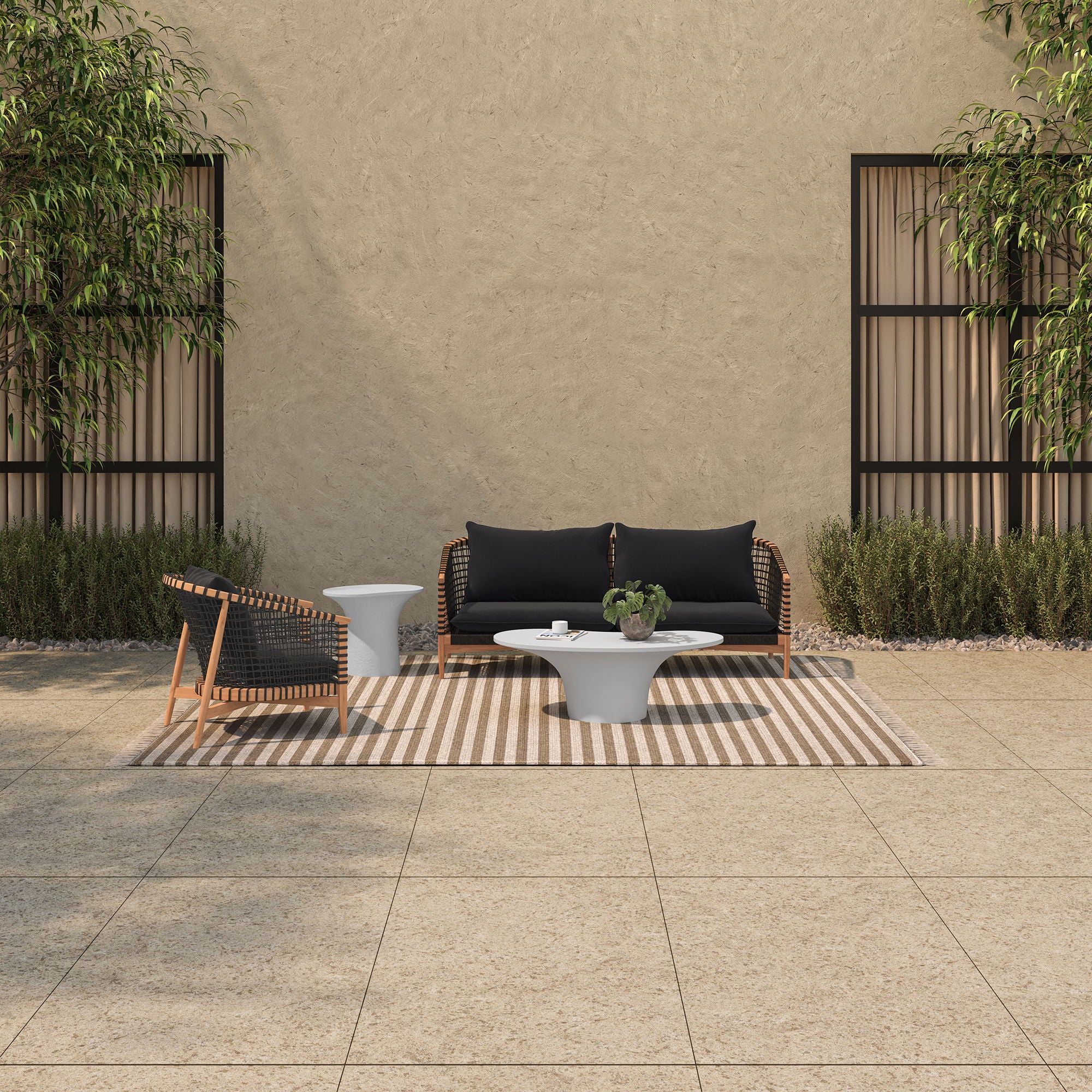 Yumi - Outdoor Coffee Table - White