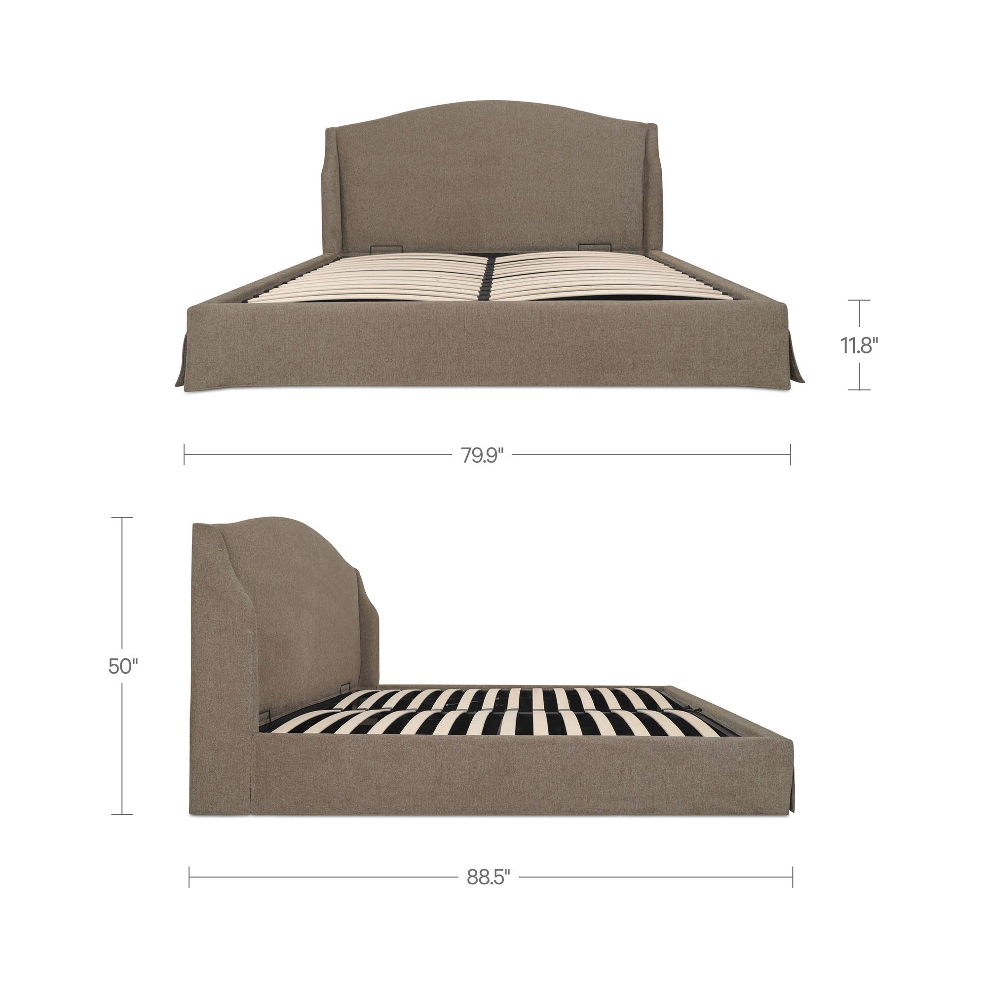 Weston - King Storage Bed - Brown