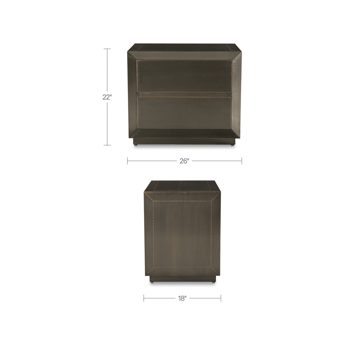 Dawson - Nightstand - Deep Bronze