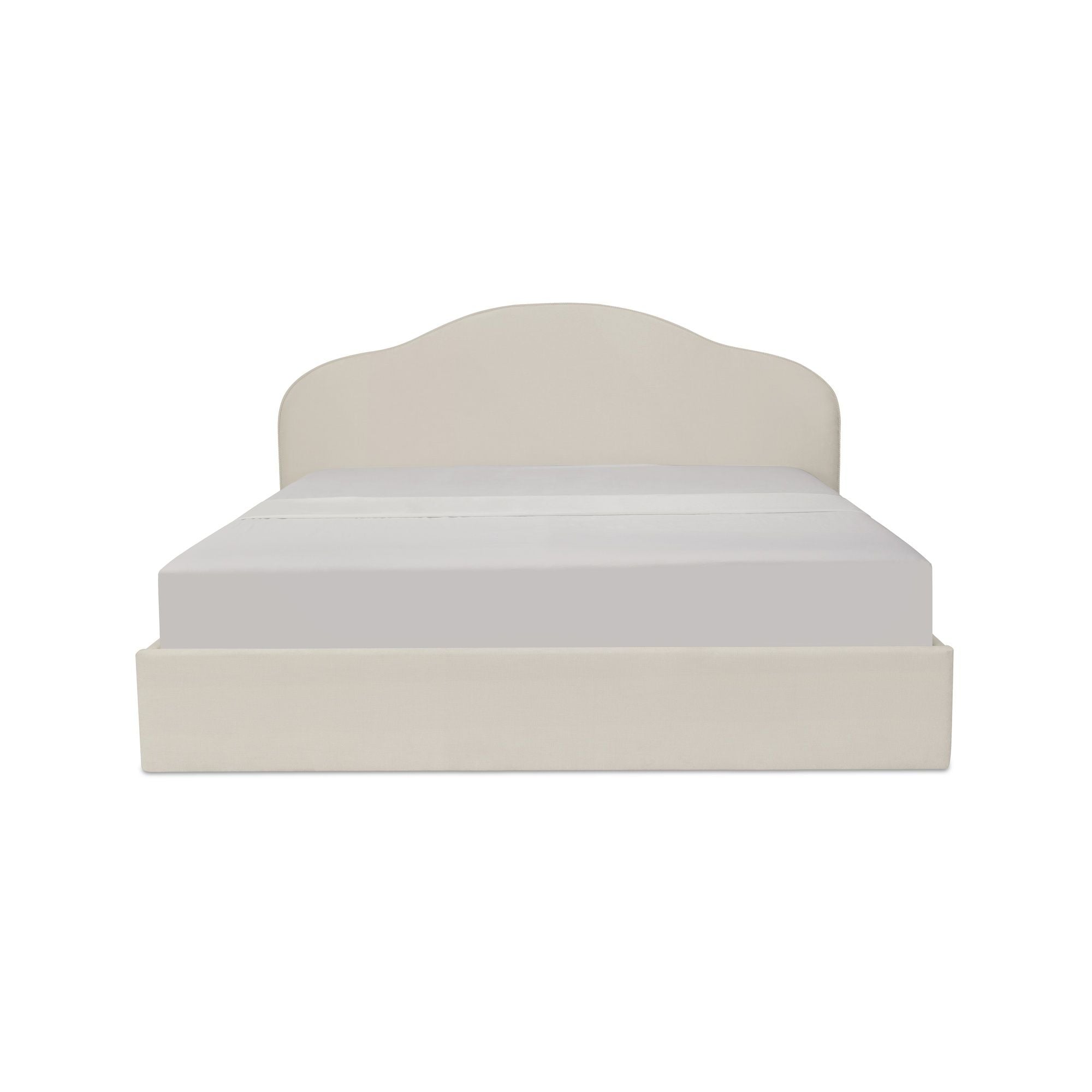 Maggie - King Storage Bed - Cream
