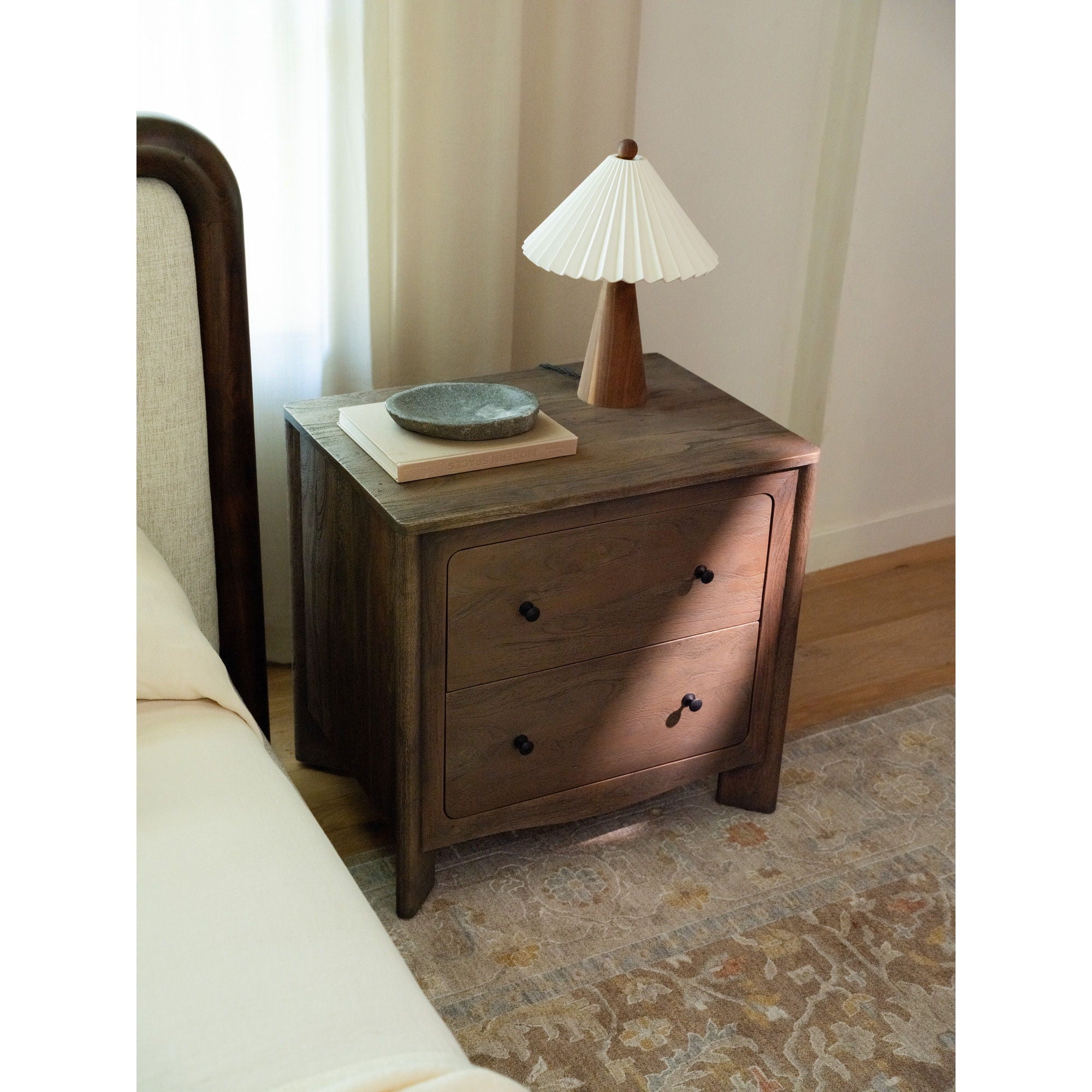 Mabel - Nightstand - Dark Brown