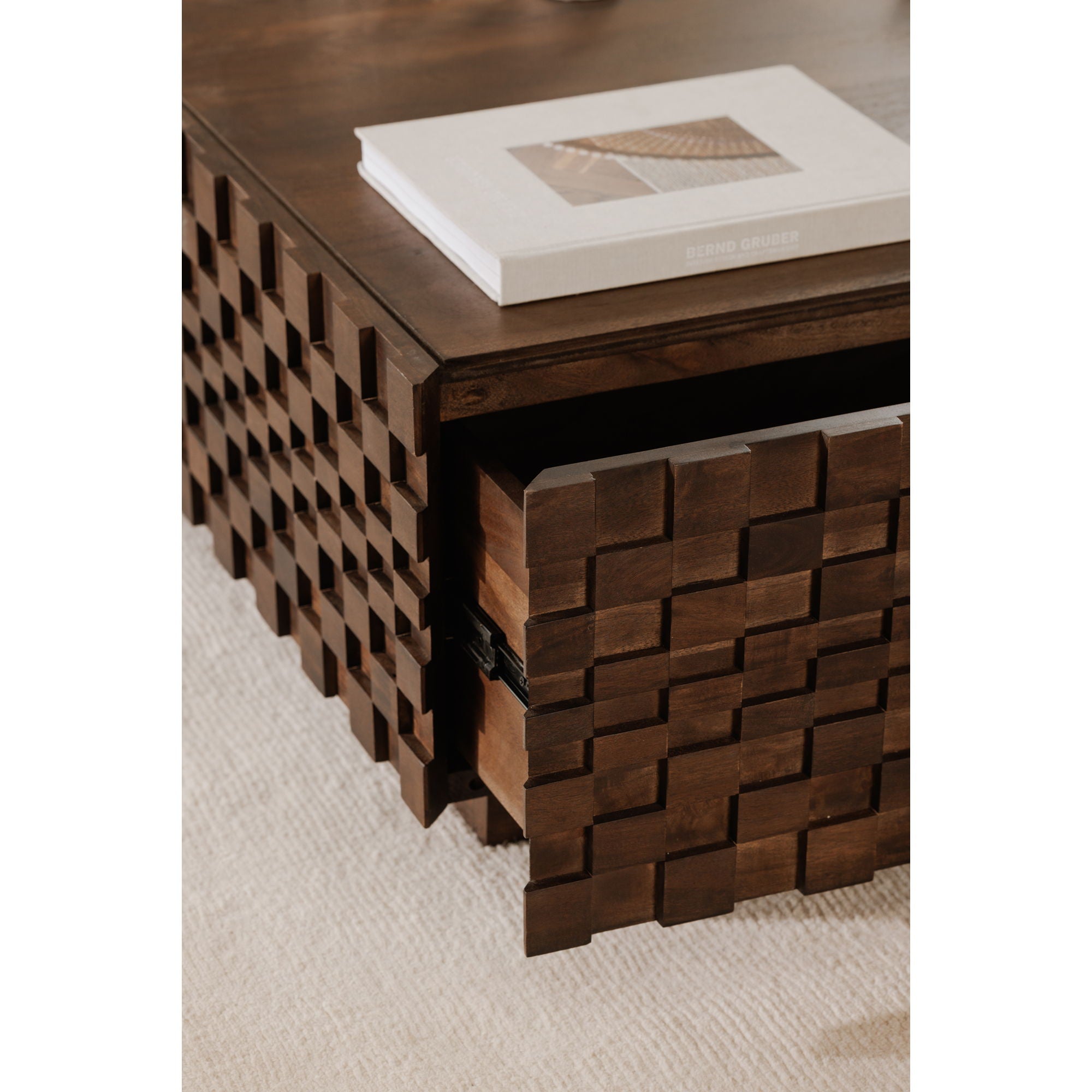 Easton - Storage Coffee Table - Brown
