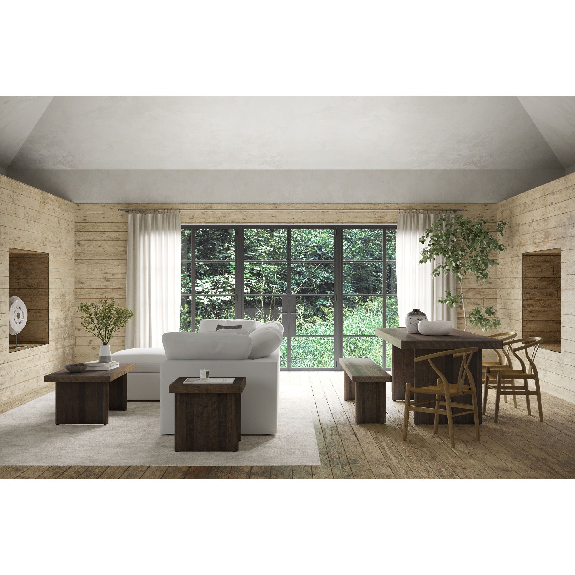 Terra - Livesmart Fabric Condo Lounge Modular Sectional - Cream