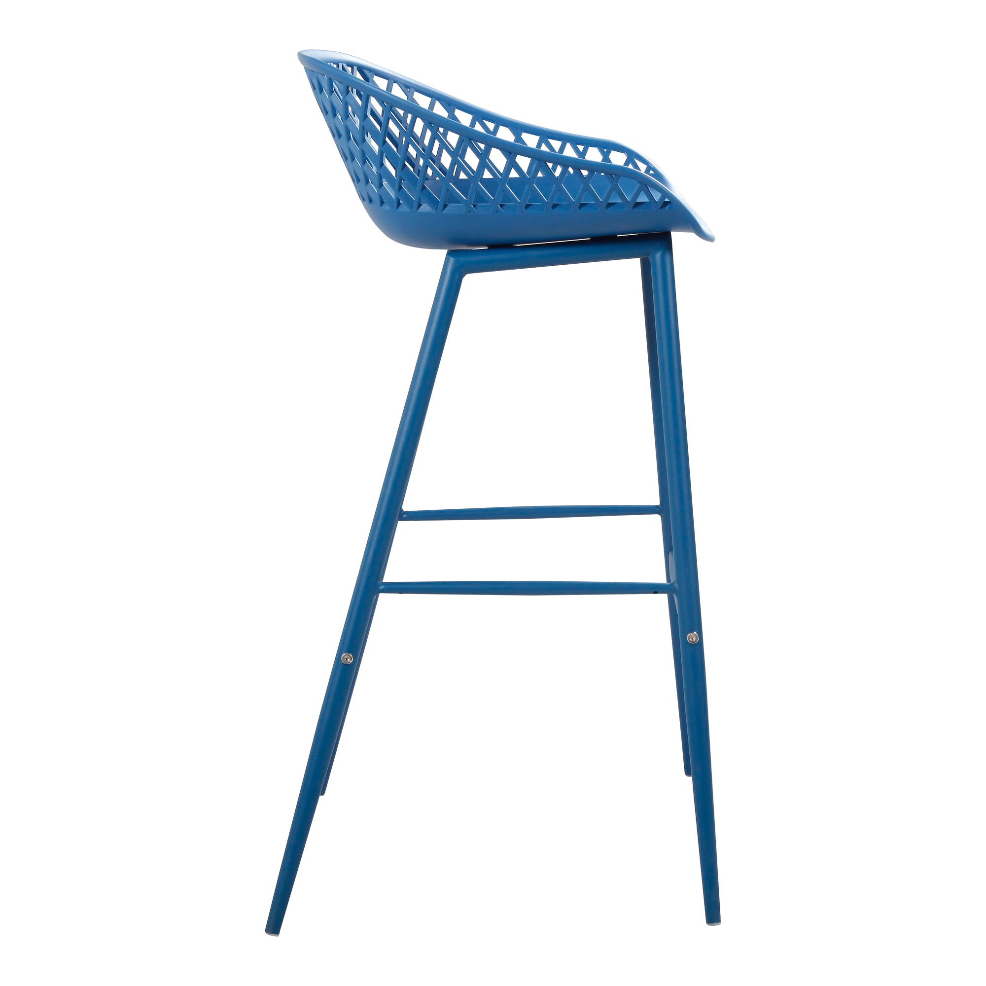 Piazza - Outdoor Barstool (Set of 2) - Blue