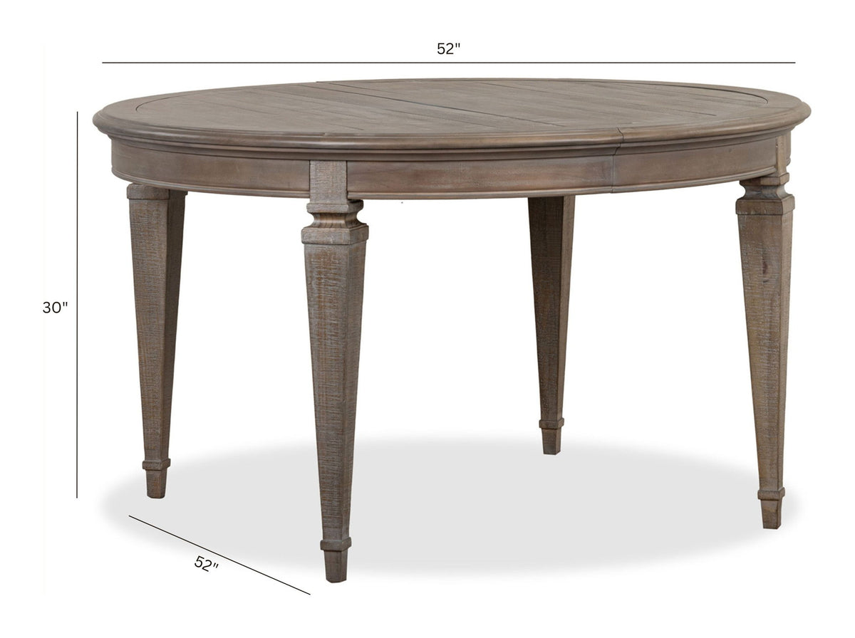 Lancaster - Round Dining Table - Dovetail Gray
