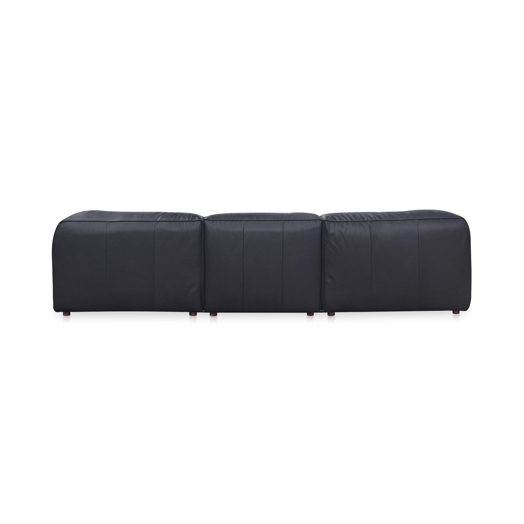 Form - Dream Modular Leather Sectional - Vantage Black