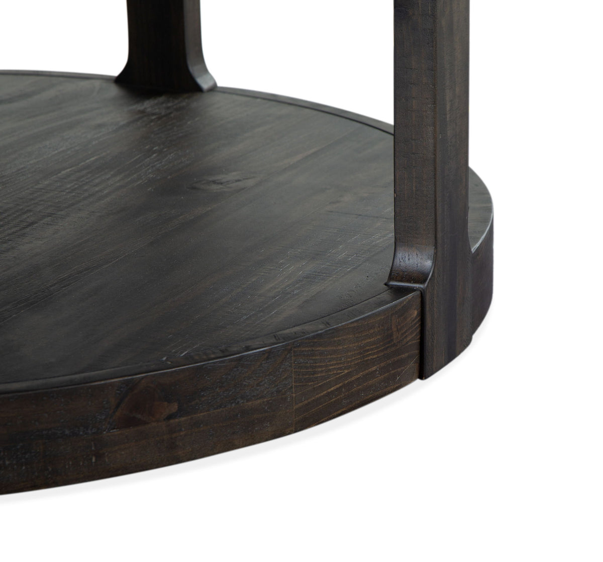 Boswell - Round Cocktail Table (With Casters) - Peppercorn