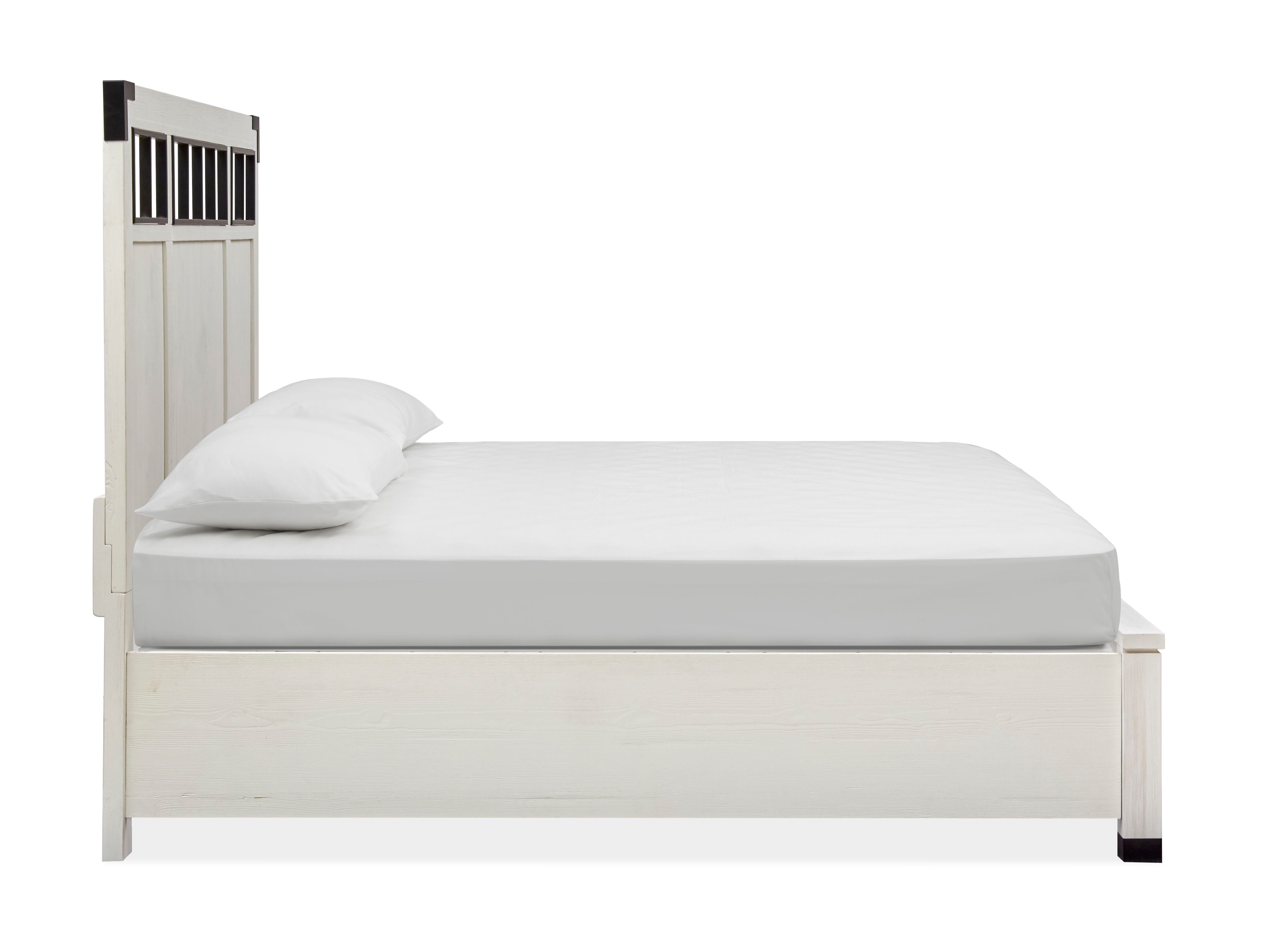 Harper Springs - Complete Panel Bed With Metal Headboard