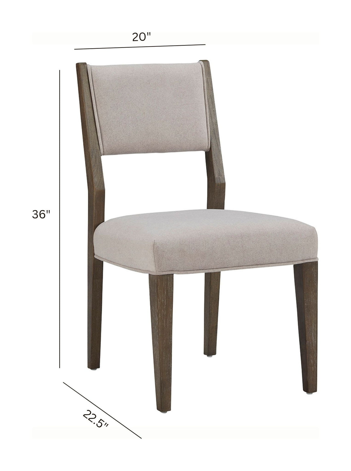 Kavanaugh - Dining Side Chair With Upholstered Seat& Back With o Slats (Set of 2) - Gray