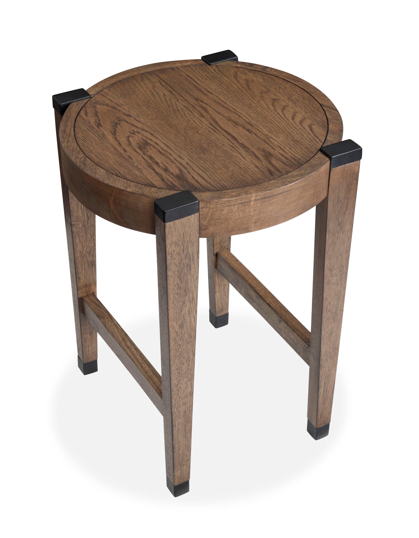 Kaysen - Round End Table - Dark Brown