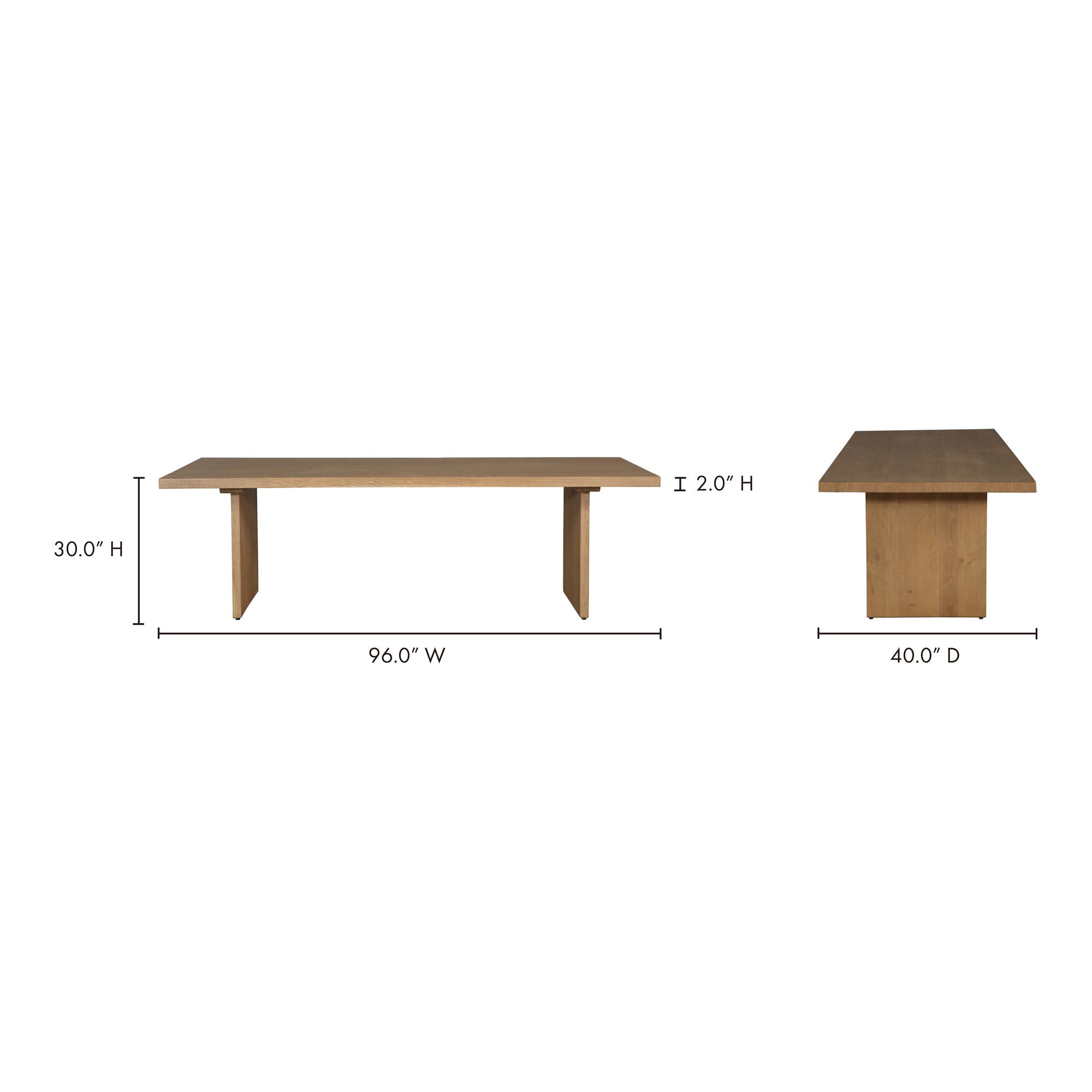 Koshi - Dining Table - Amber Oak
