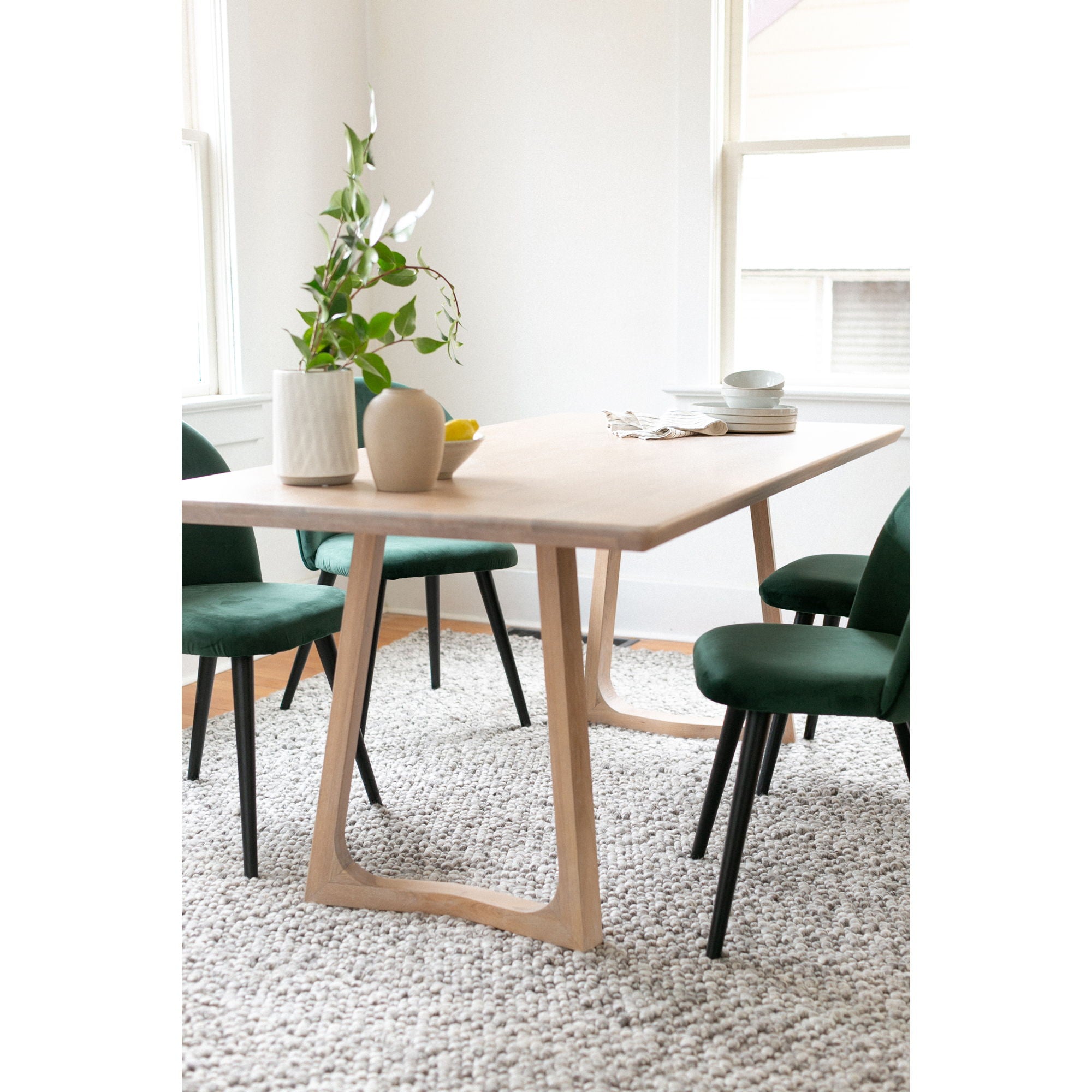 Silas - Dining Table - White Wash