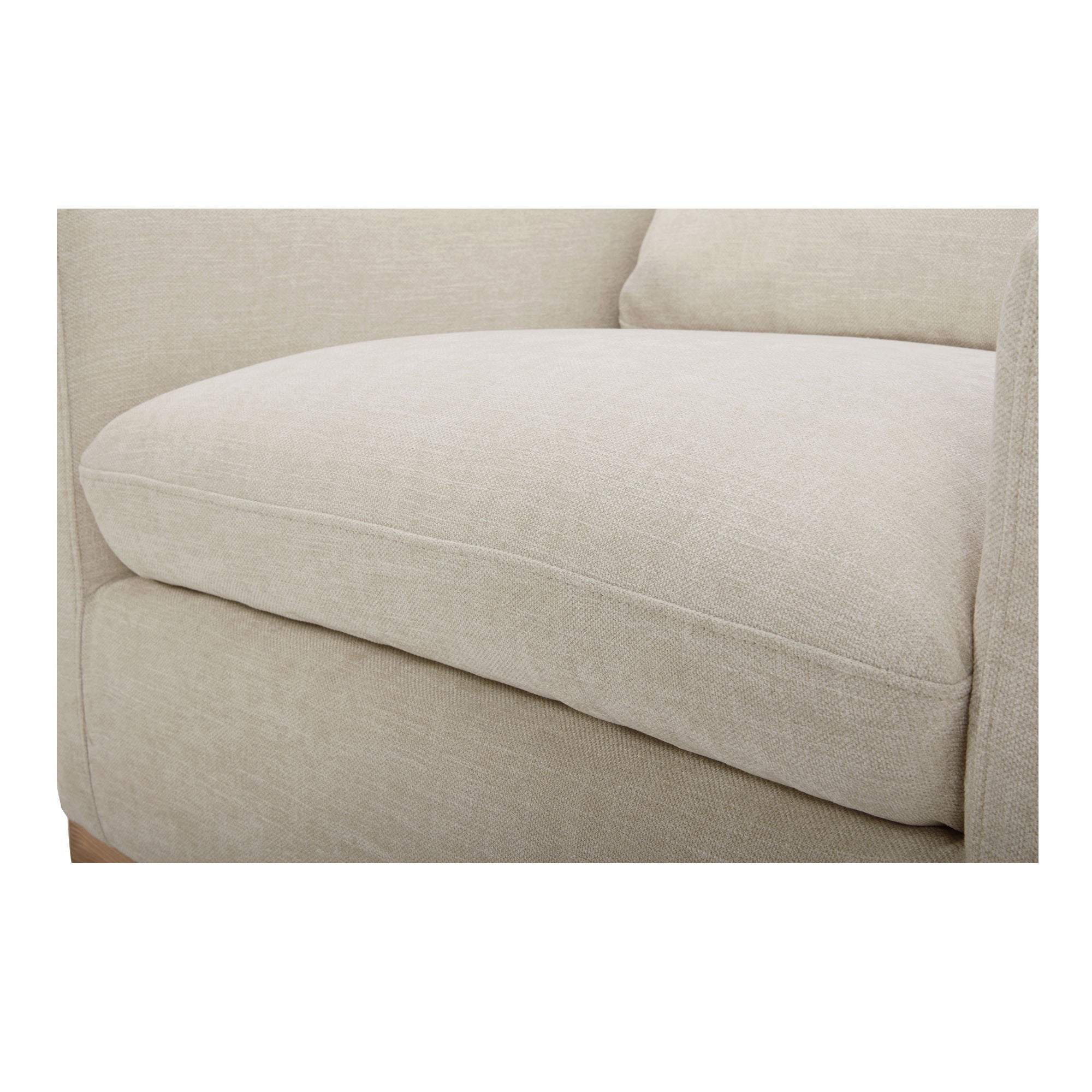 Linden - Fabric Swivel Chair - Soft Beige