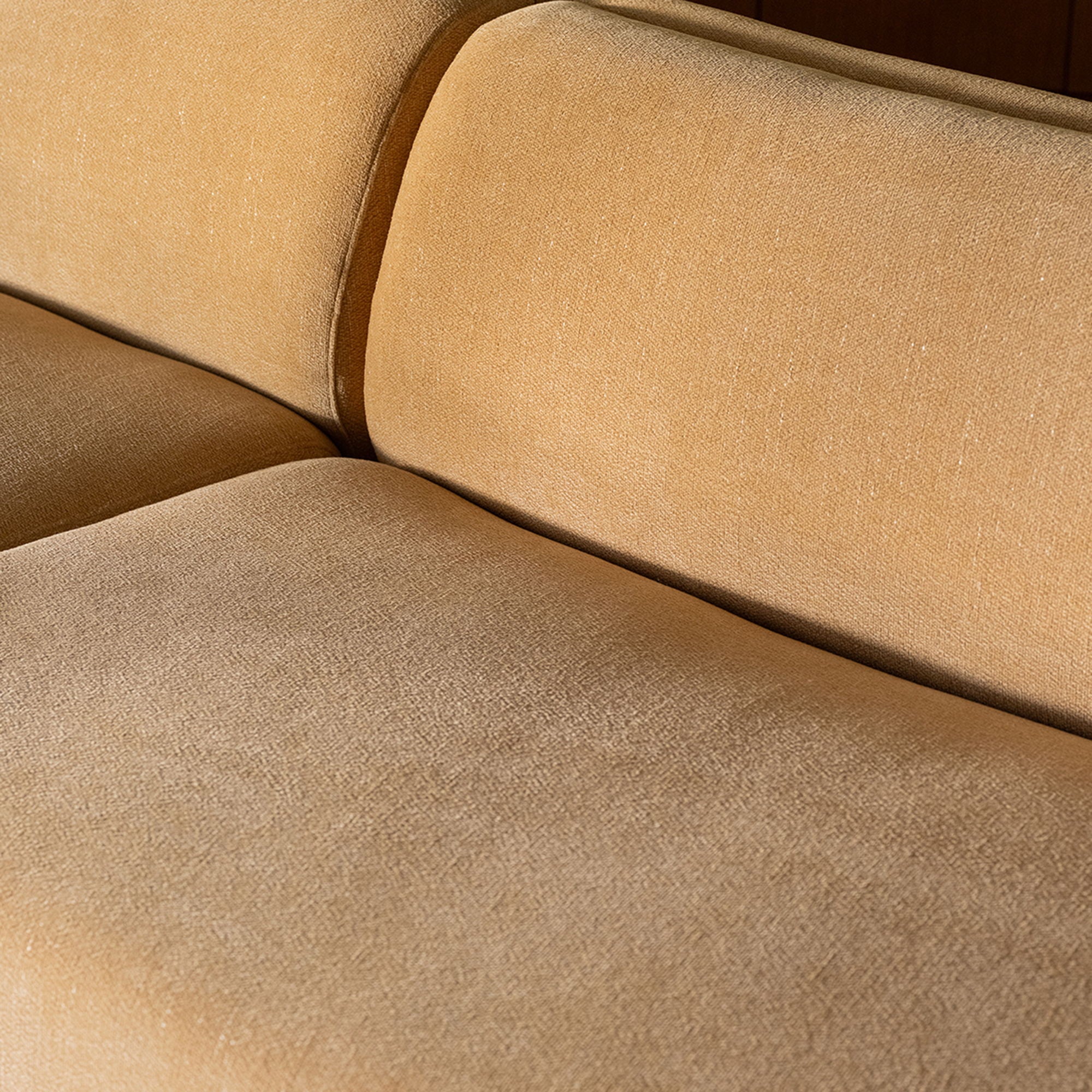 Naomi - 3 Piece Concave Modular Sectional - Golden Yellow