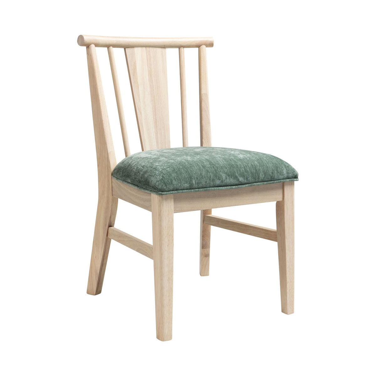West End - Spindle Chair With Sage Green Seat