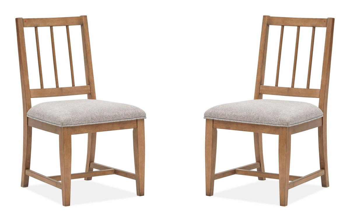 Lindon - Dining Side Chair With Upholstered Seat (Set of 2) - Gray