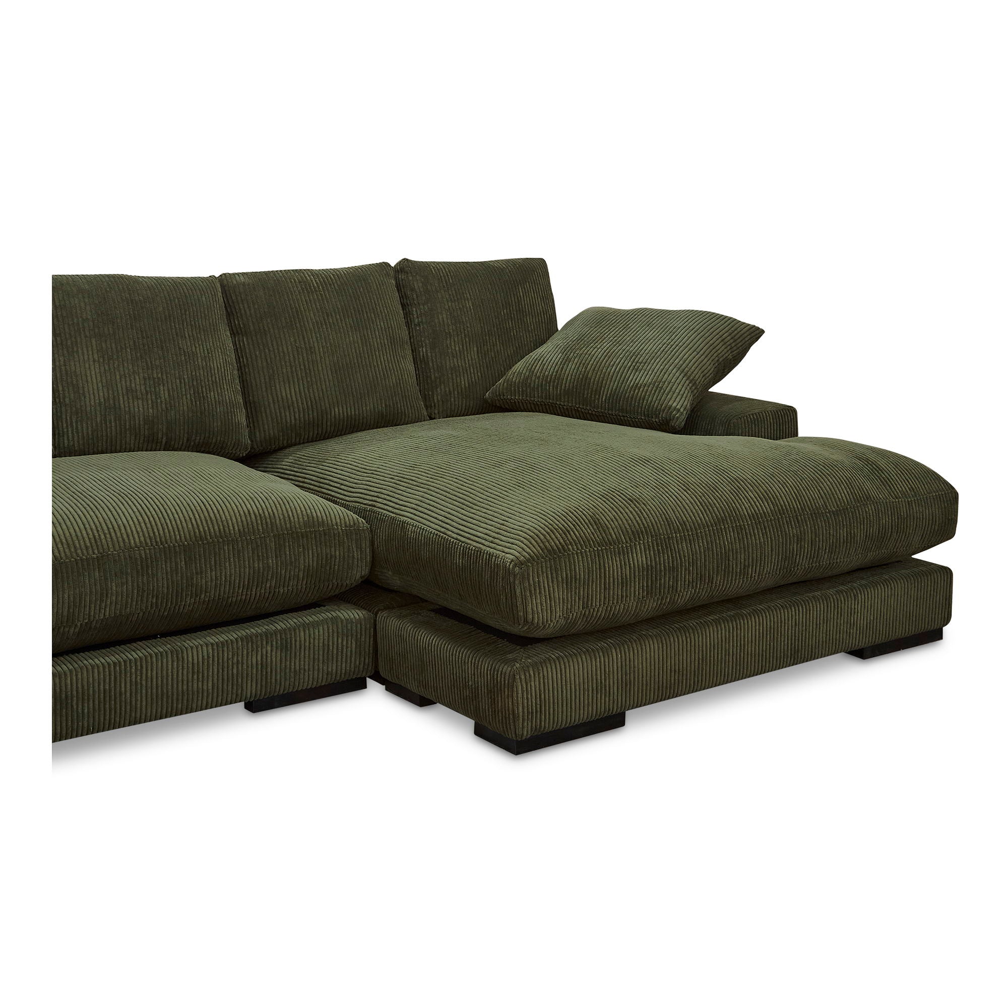 Plunge - Sectional - Dark Green
