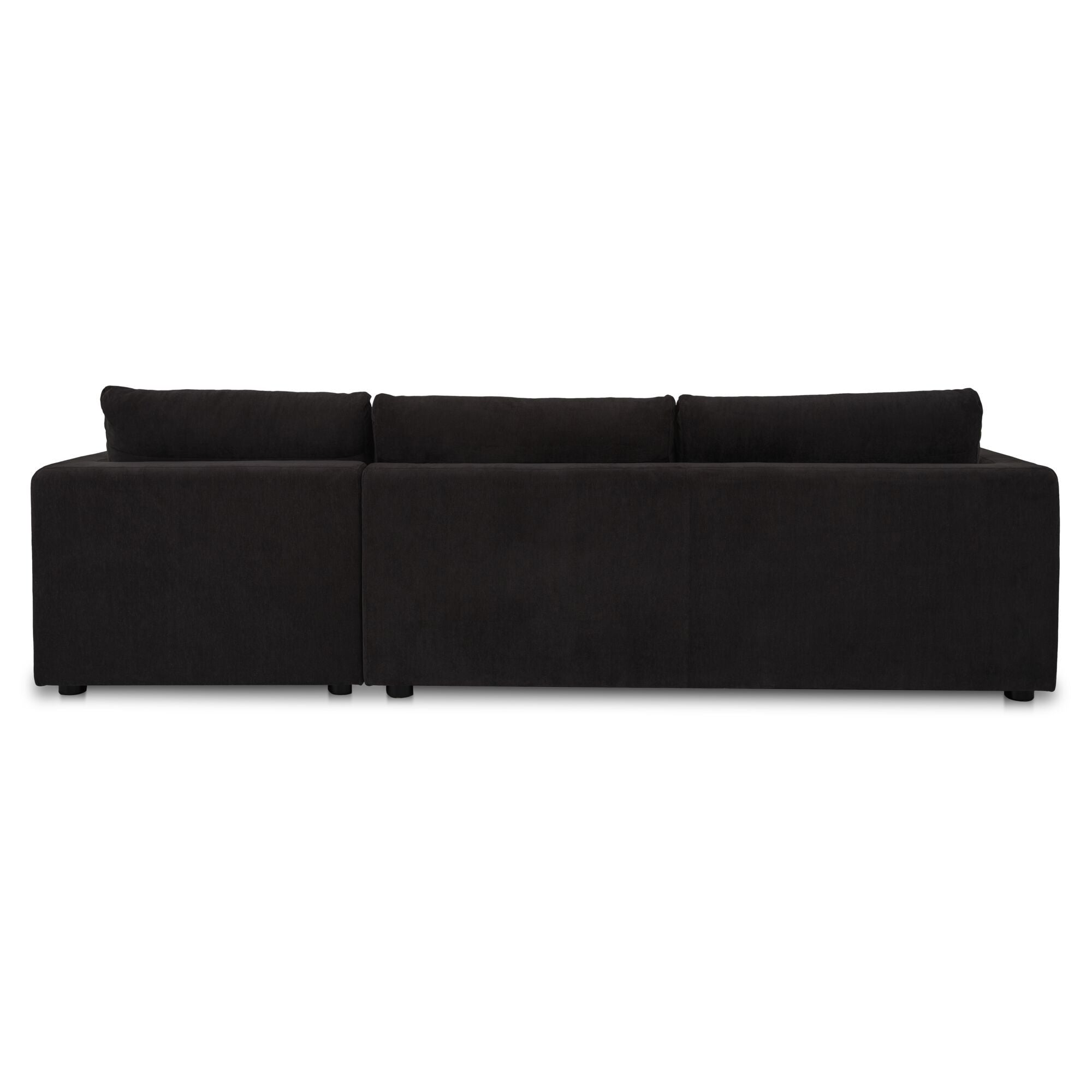 Burrow - Sleeper Sectional With Right Storage Chaise - Black