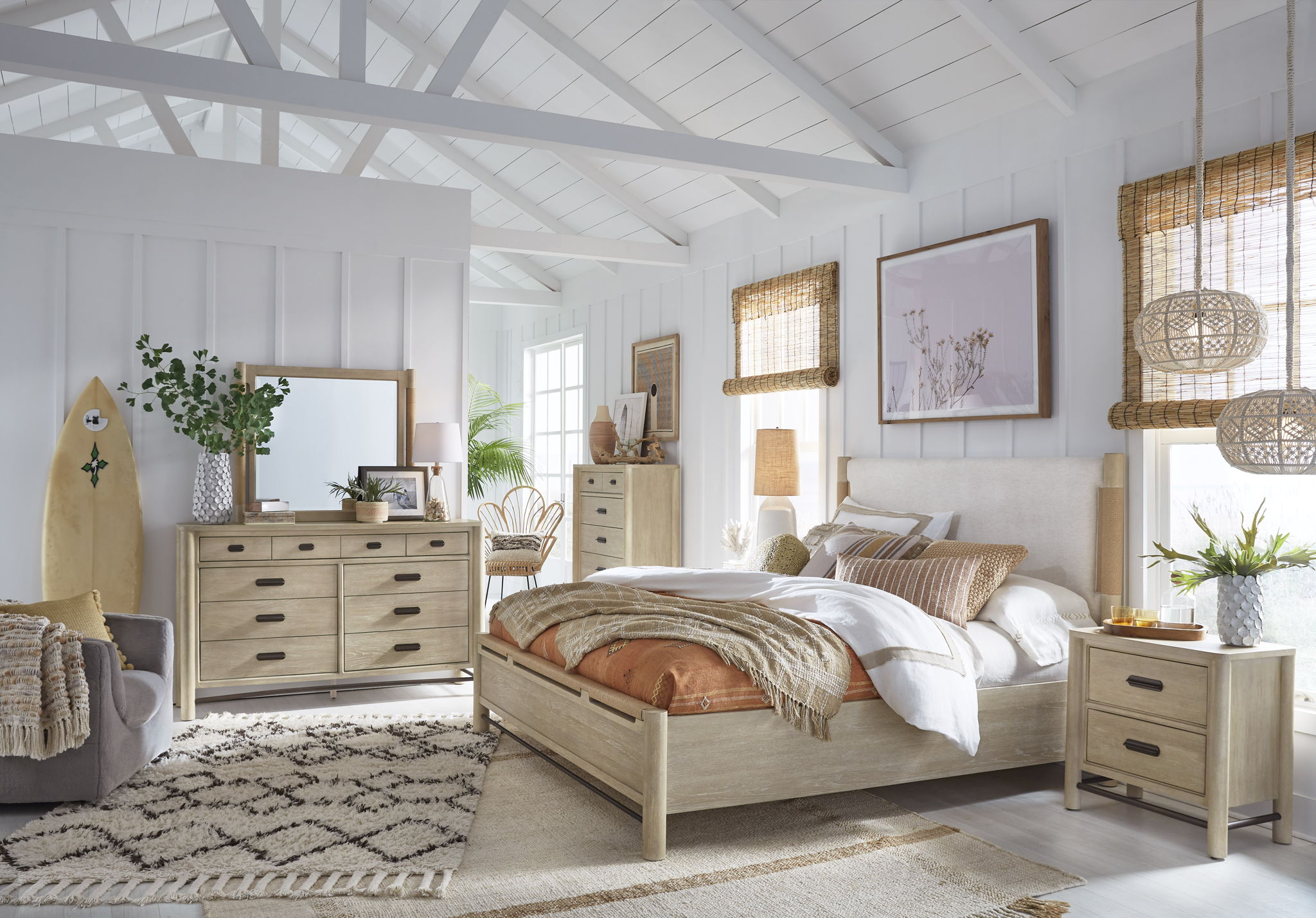 Sunset Cove - Panel Upholstered Bed