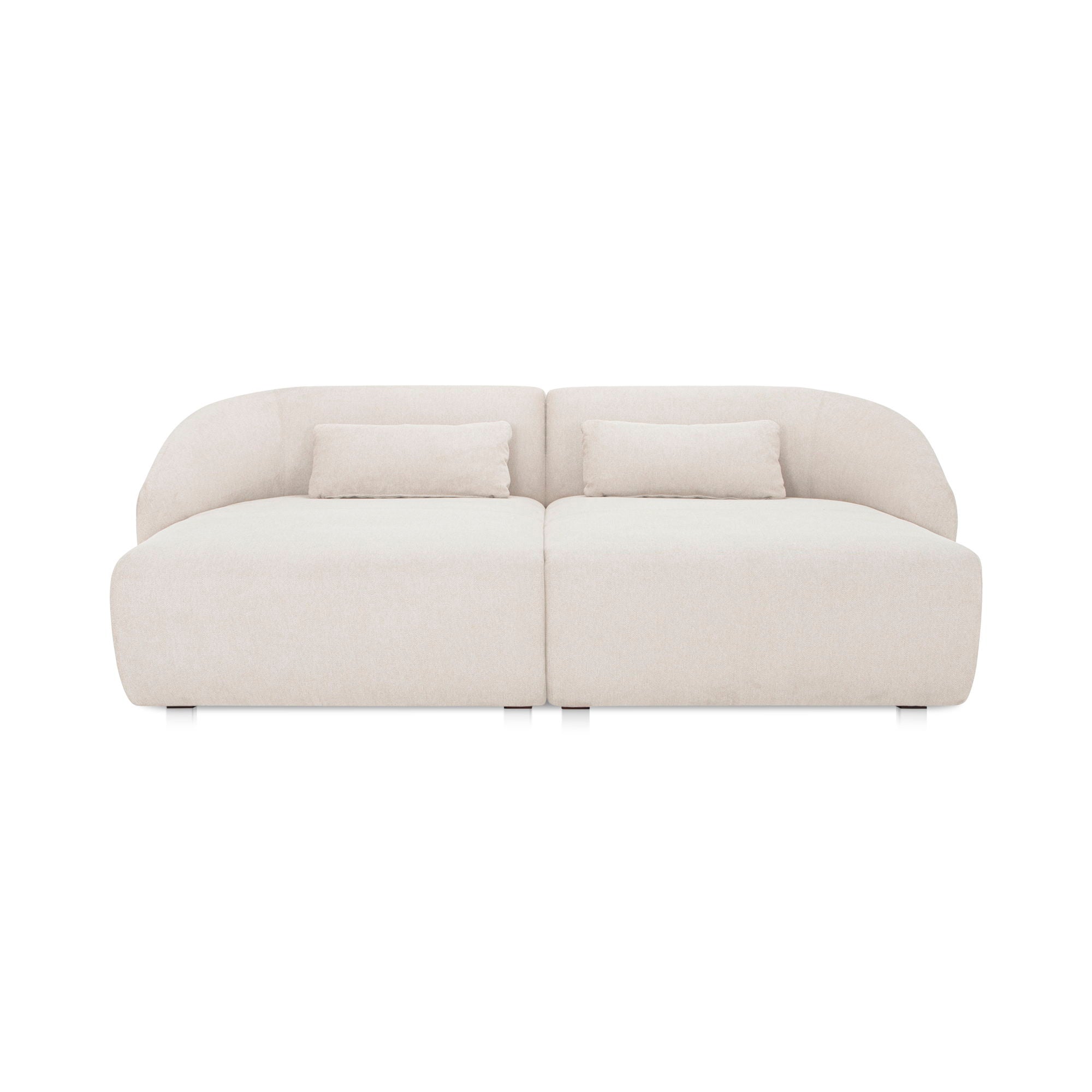 Amelia - Double Chaise Modular Sectional - Warm White