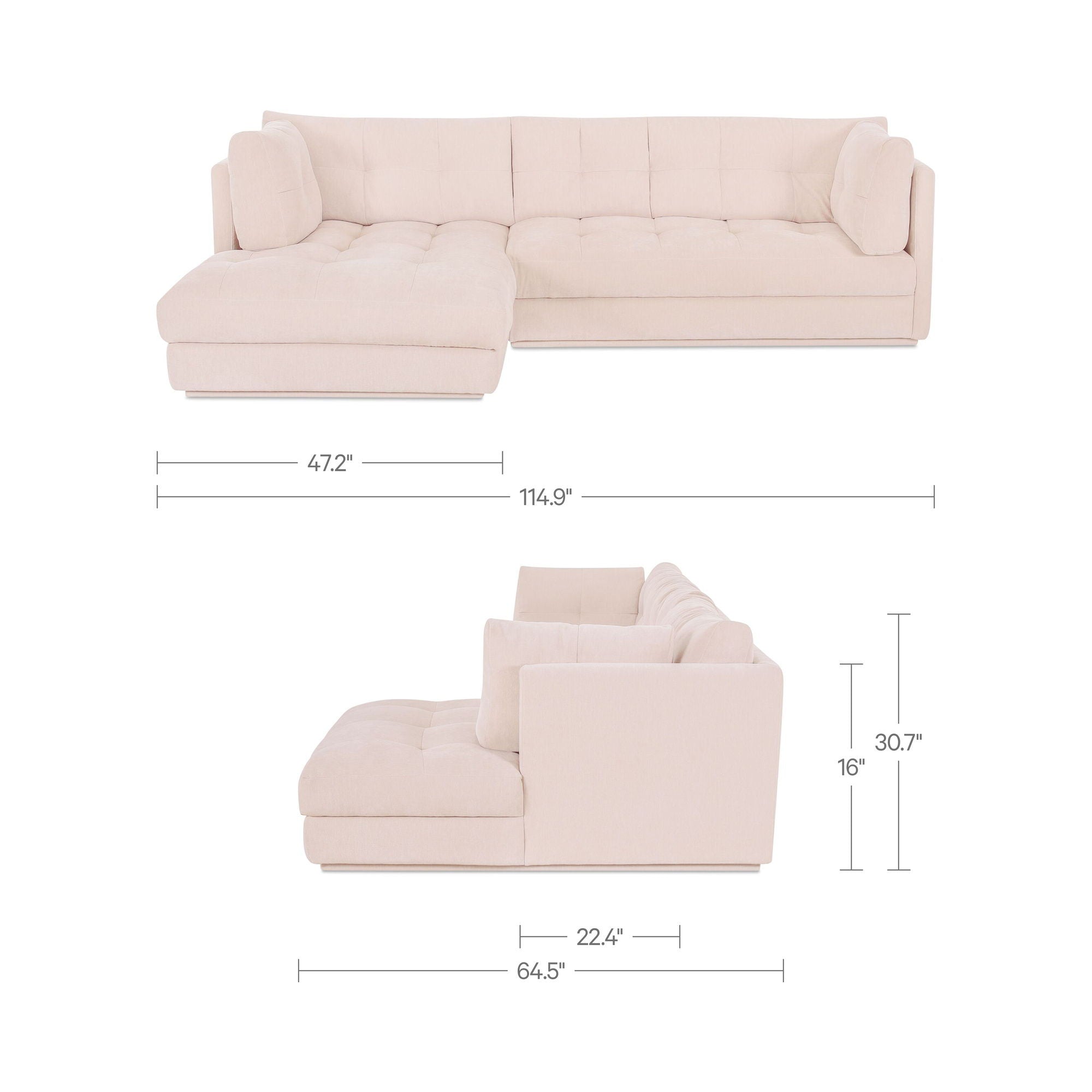 Mischa - Sectional - Light Beige