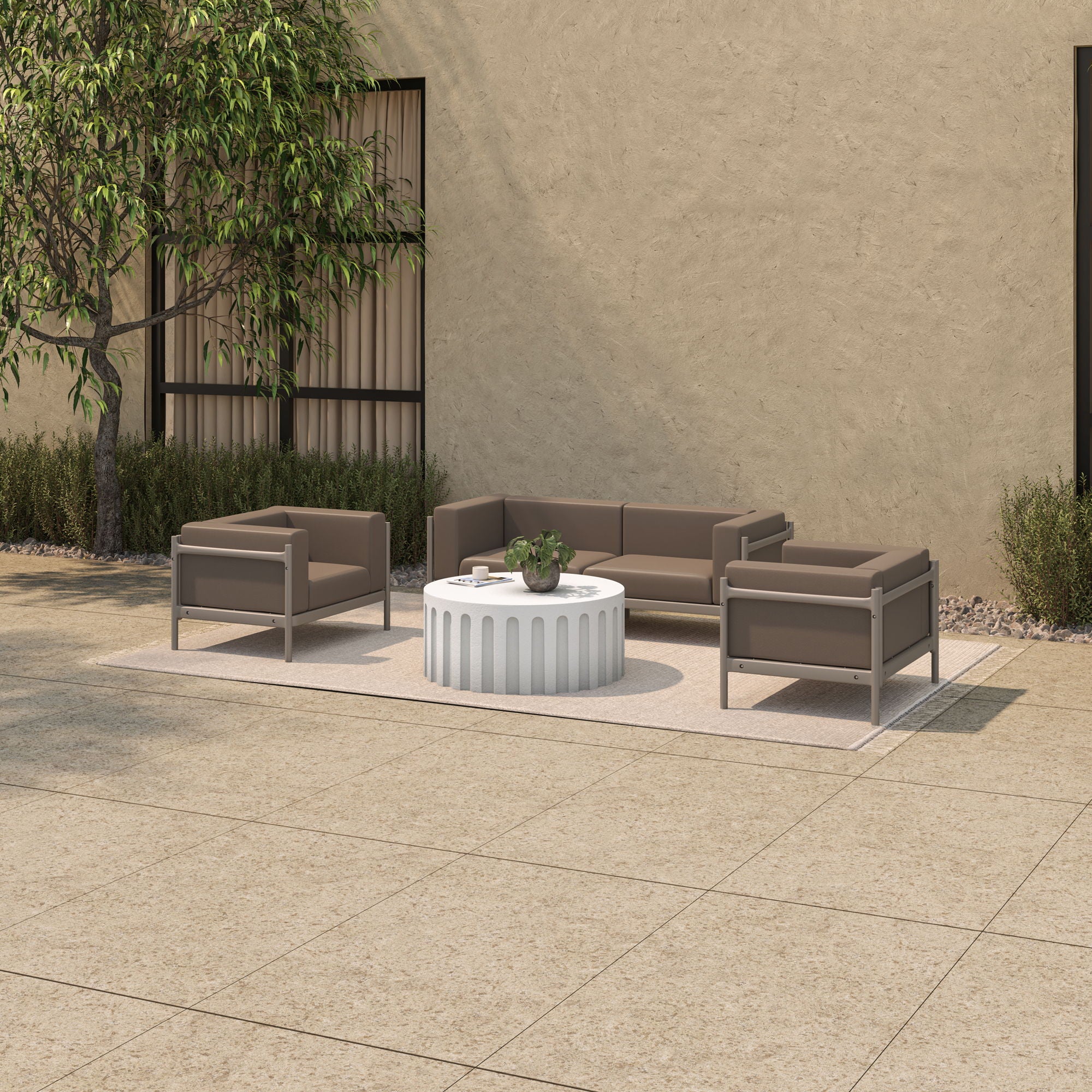 Eris - Outdoor Coffee Table - White