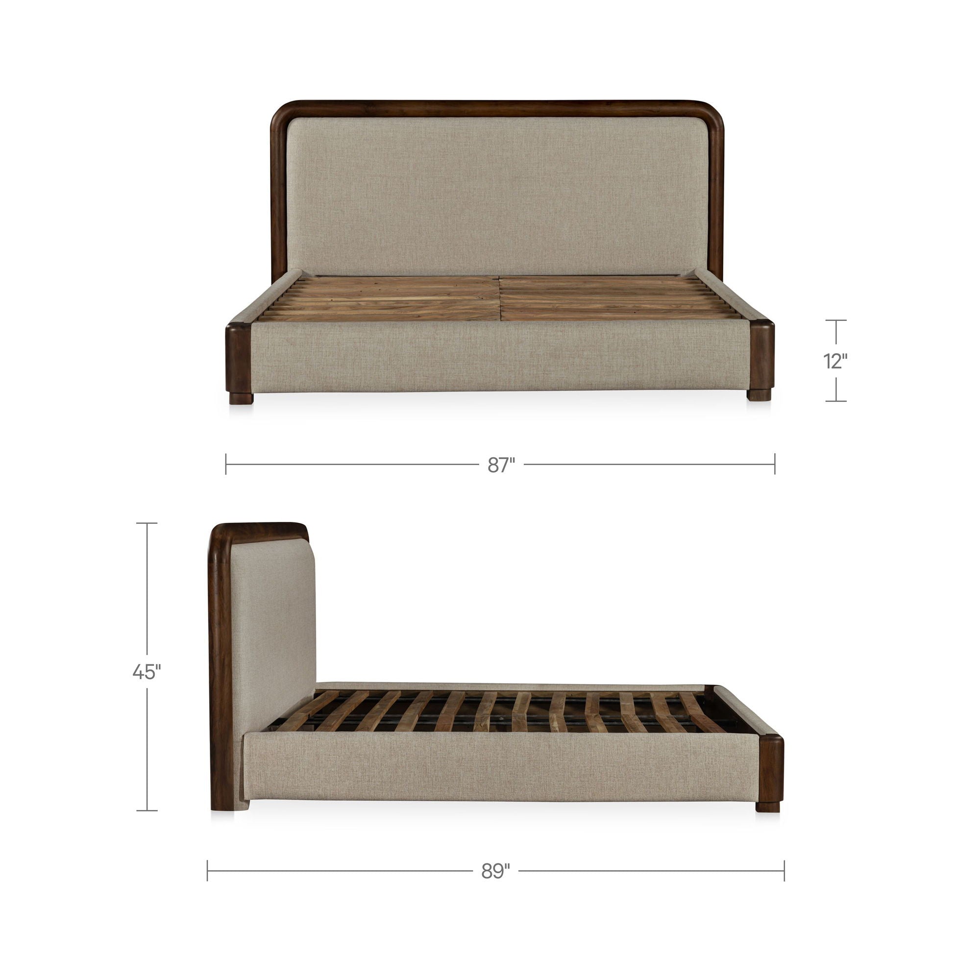 Bower - King Bed - Brown / Beige