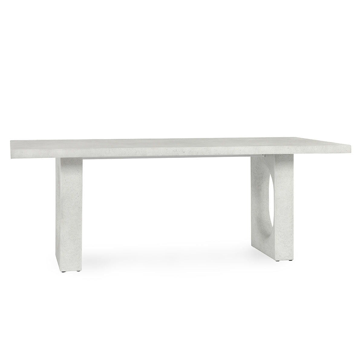 Lange - Outdoor Concrete Dining Table - Ivory