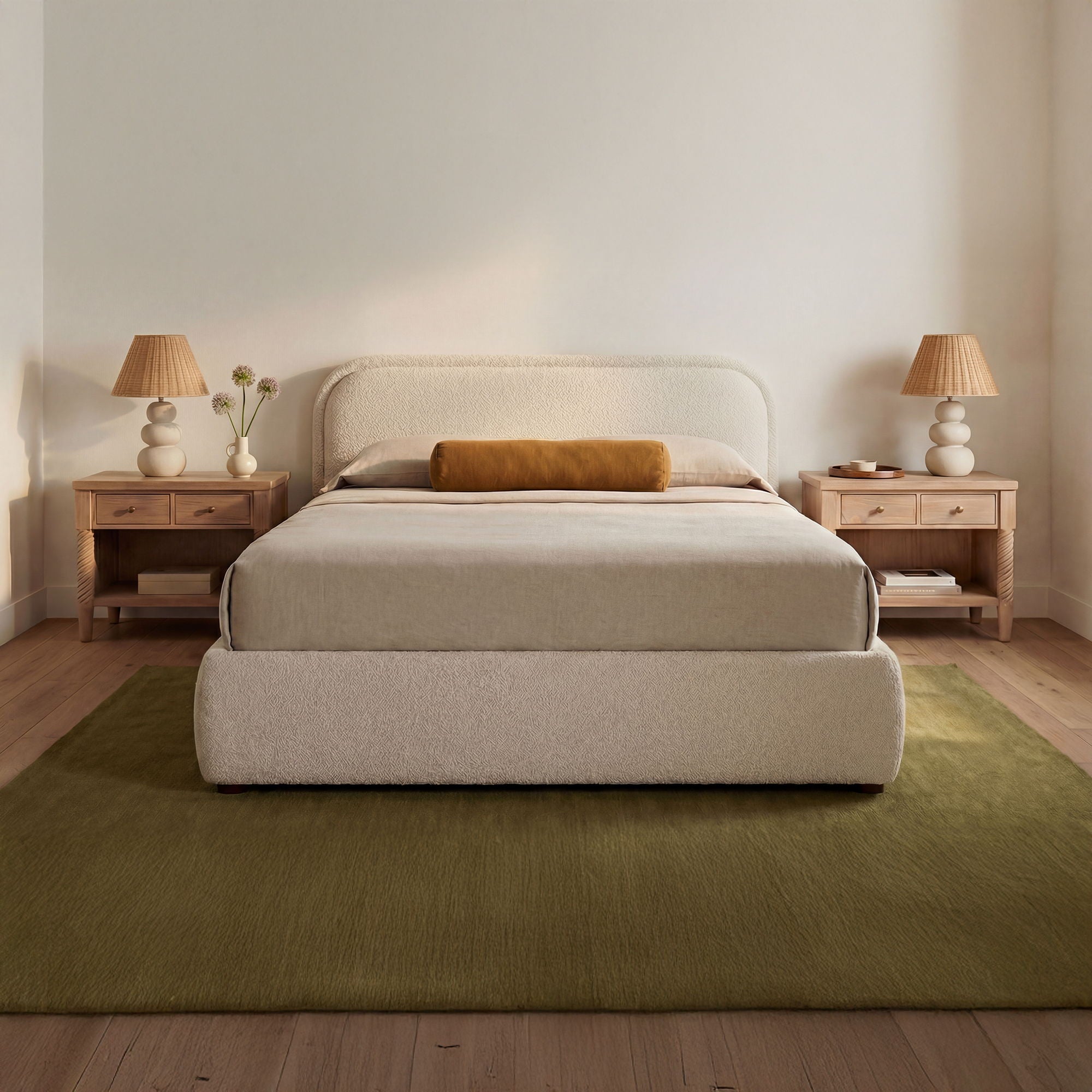 Colin - Queen Storage Bed - Oatmeal