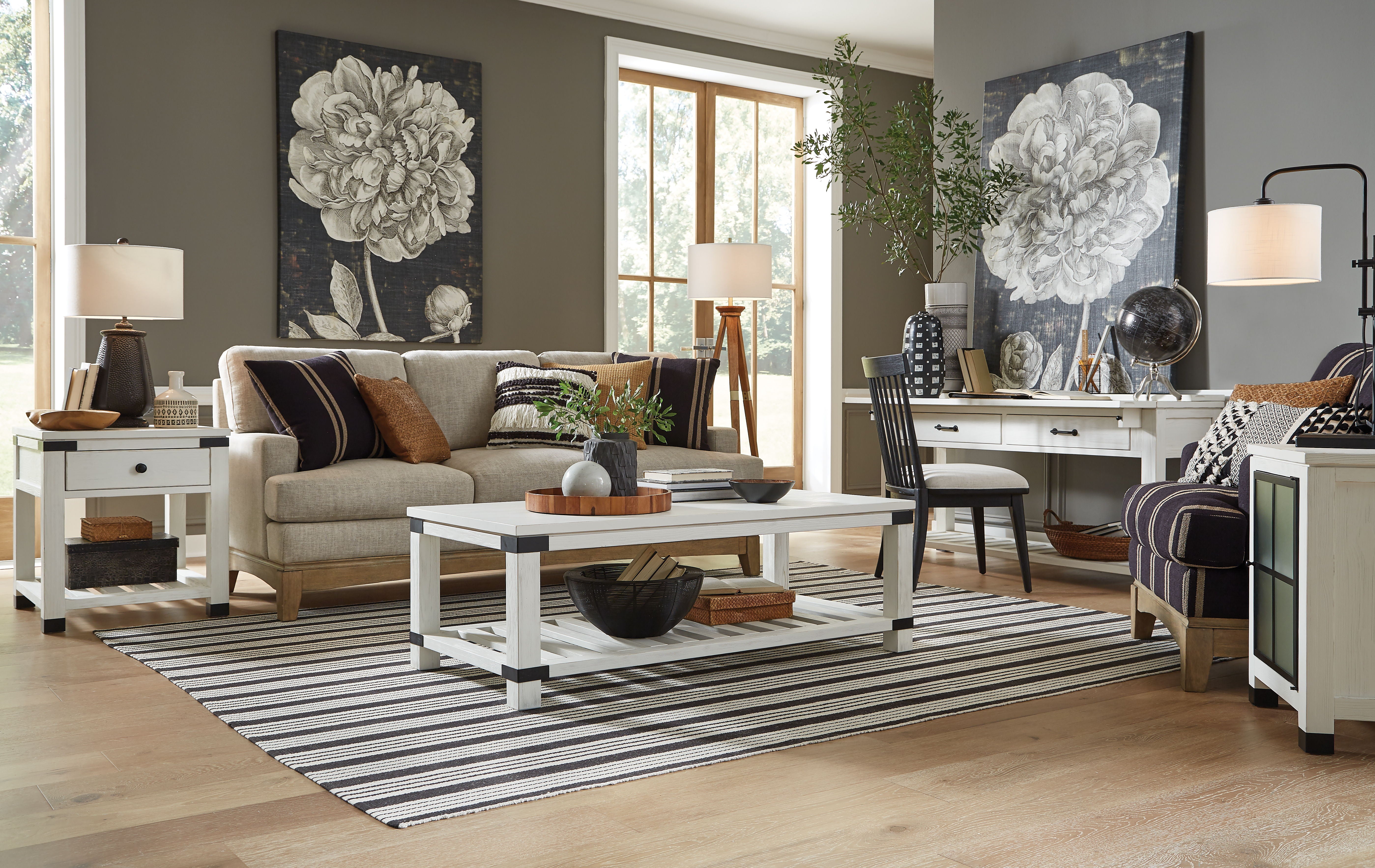 Harper Springs - Shelf End Table - Silo White