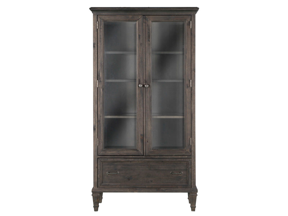 Sutton Place - Door Bookcase - Weathered Charcoal