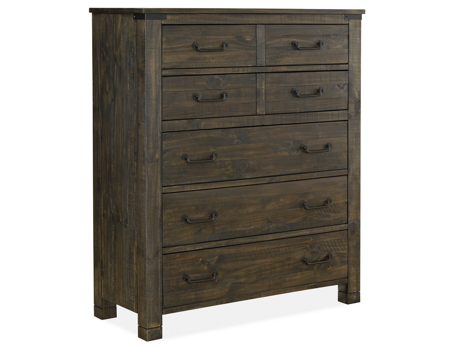 Abington - 5 Drawer Chest - Weathered Charcoal