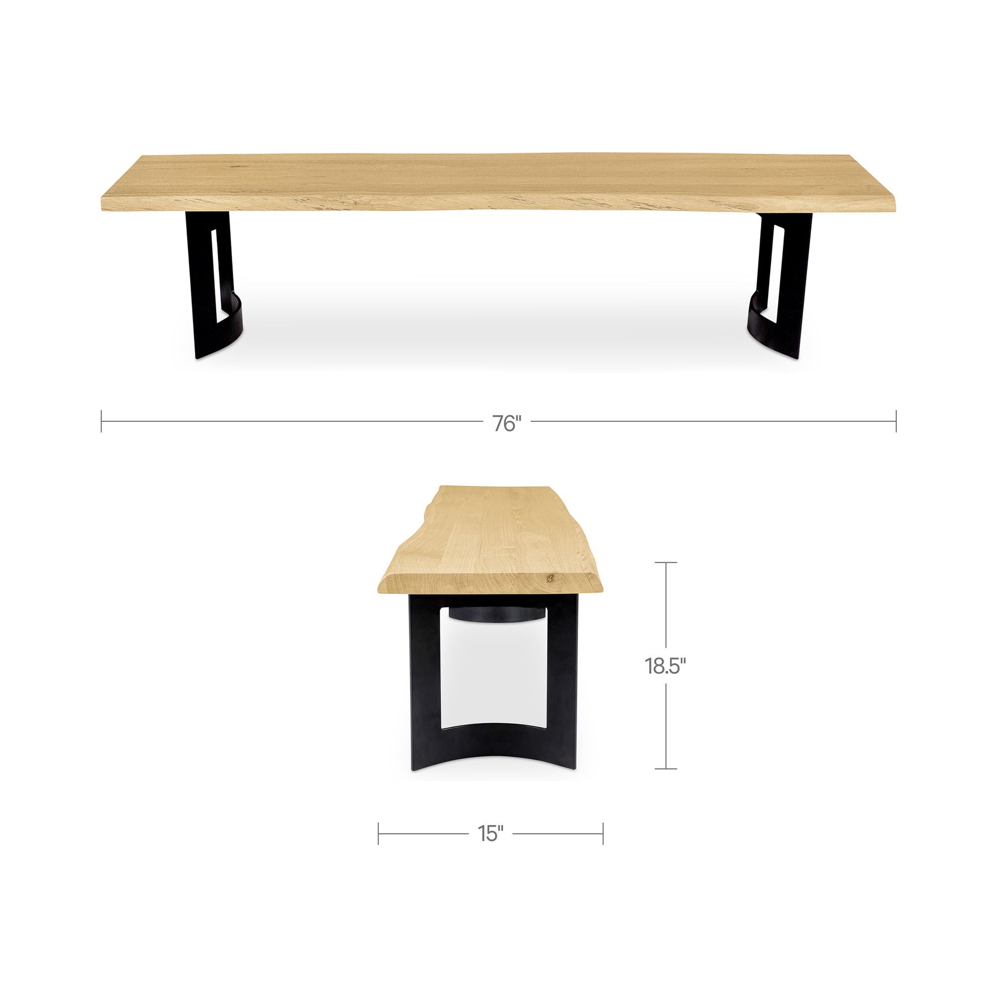 Bent - Bench Extra Small - Oak / Natural